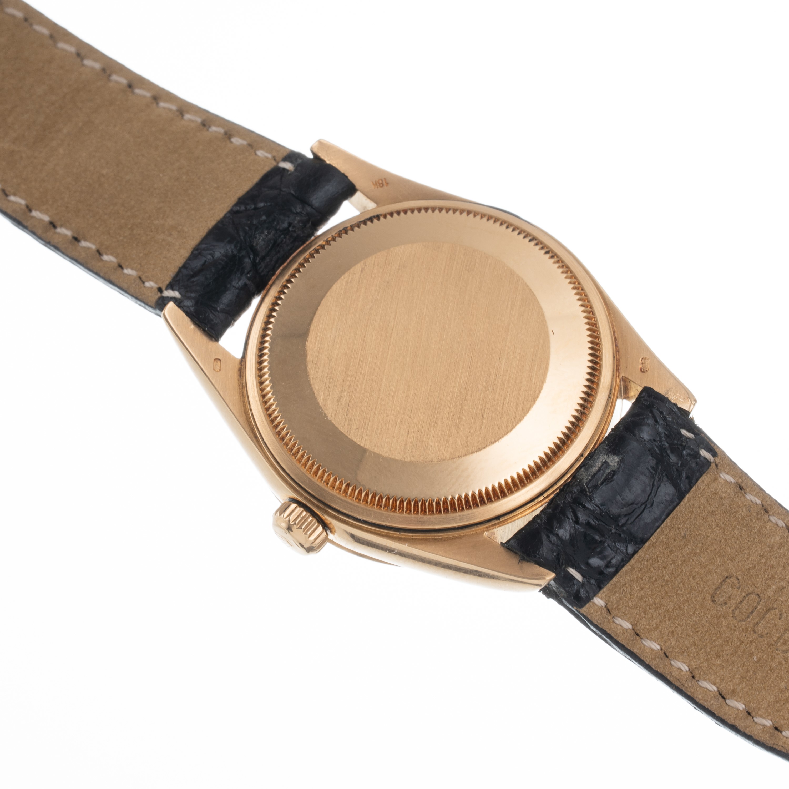 Rolex - Oyster Perpetual 14238, Solo Tempo automatico in oro giallo 18 kt con quadrante champagne