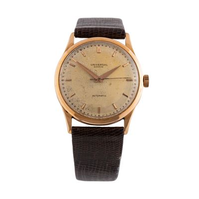 Orologio da polso “solo tempo” automatico bumper in oro rosa 18 kt con quadrante bitonale