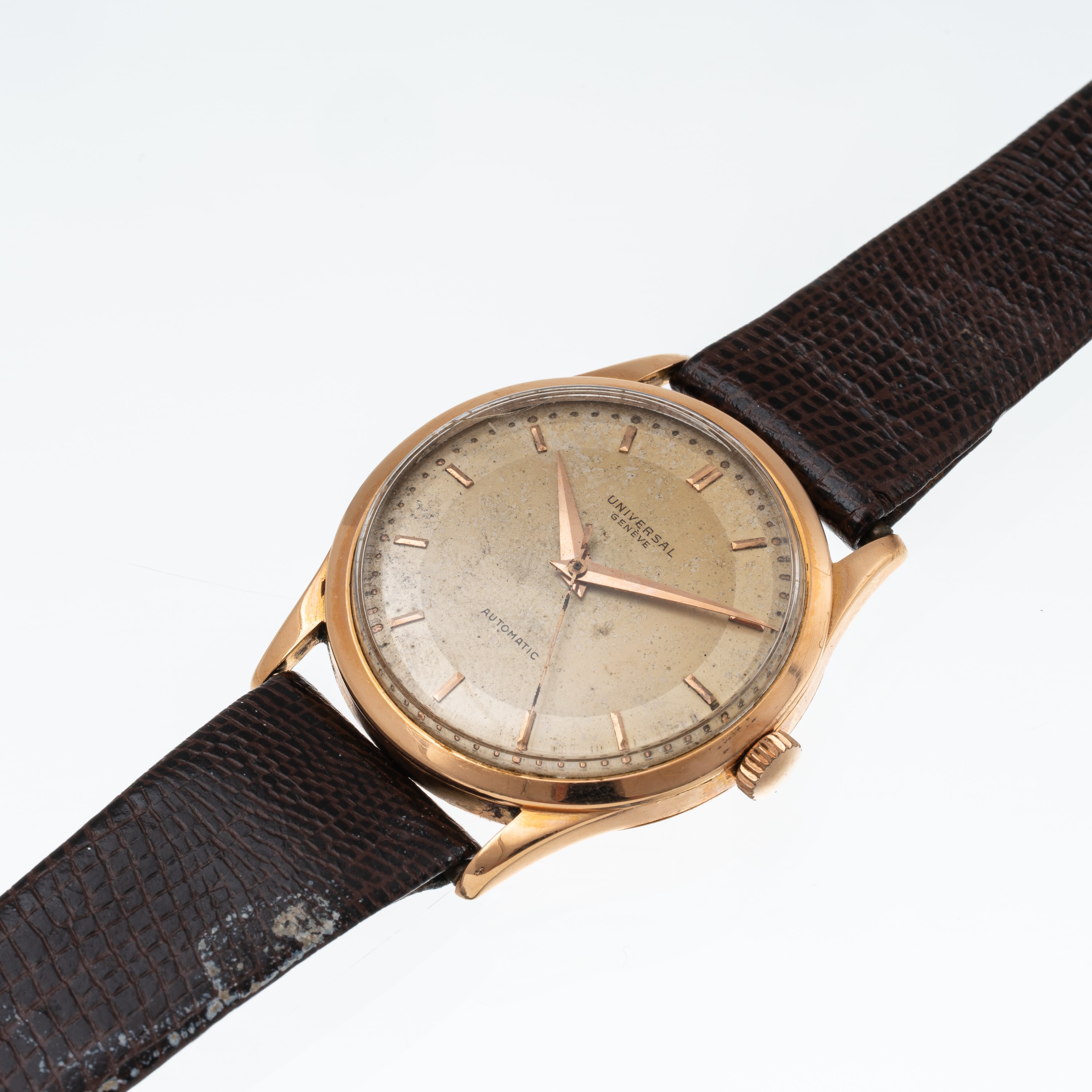 Universal Geneve - Orologio da polso “solo tempo” automatico bumper in oro rosa 18 kt con quadran...