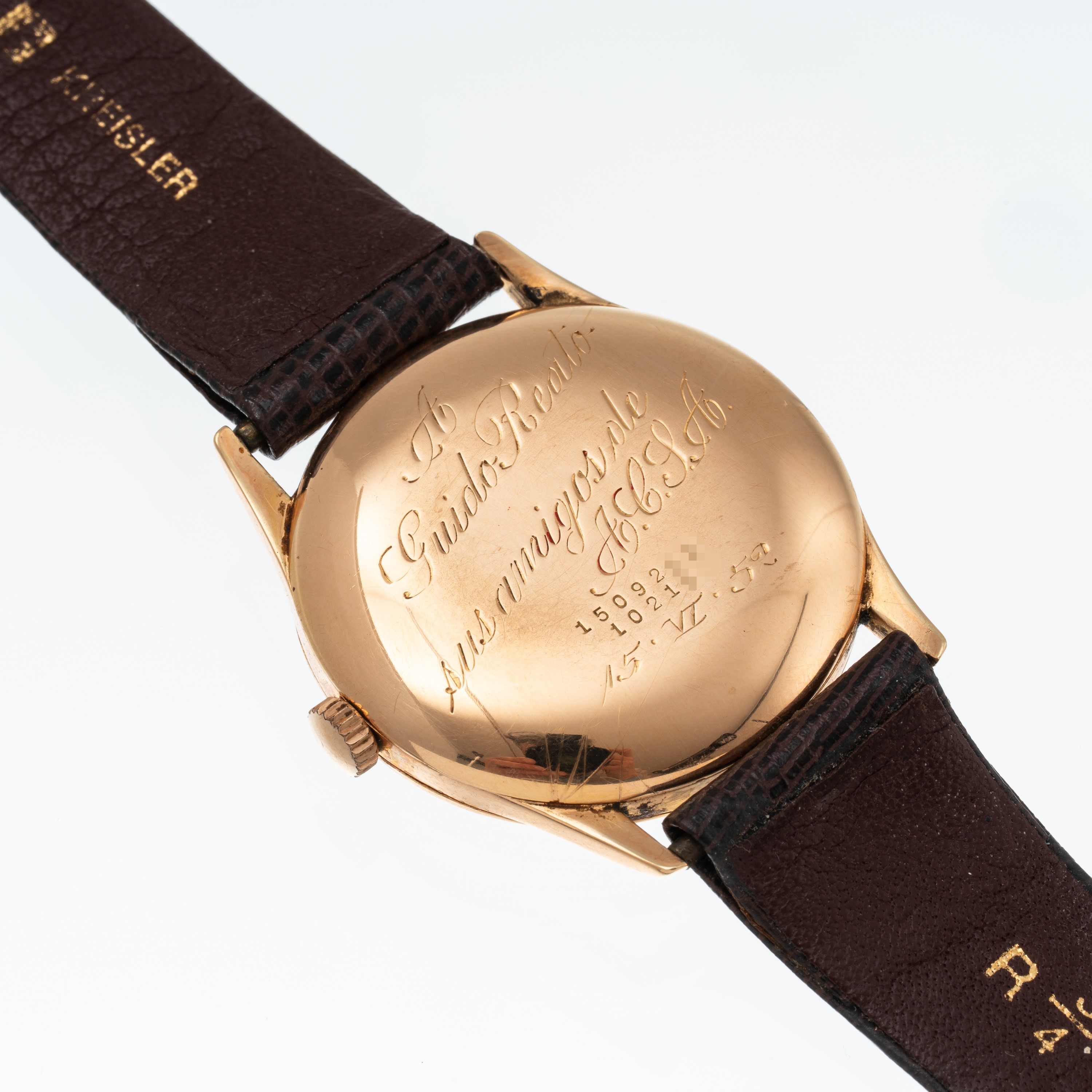 Universal Geneve - Orologio da polso “solo tempo” automatico bumper in oro rosa 18 kt con quadran...