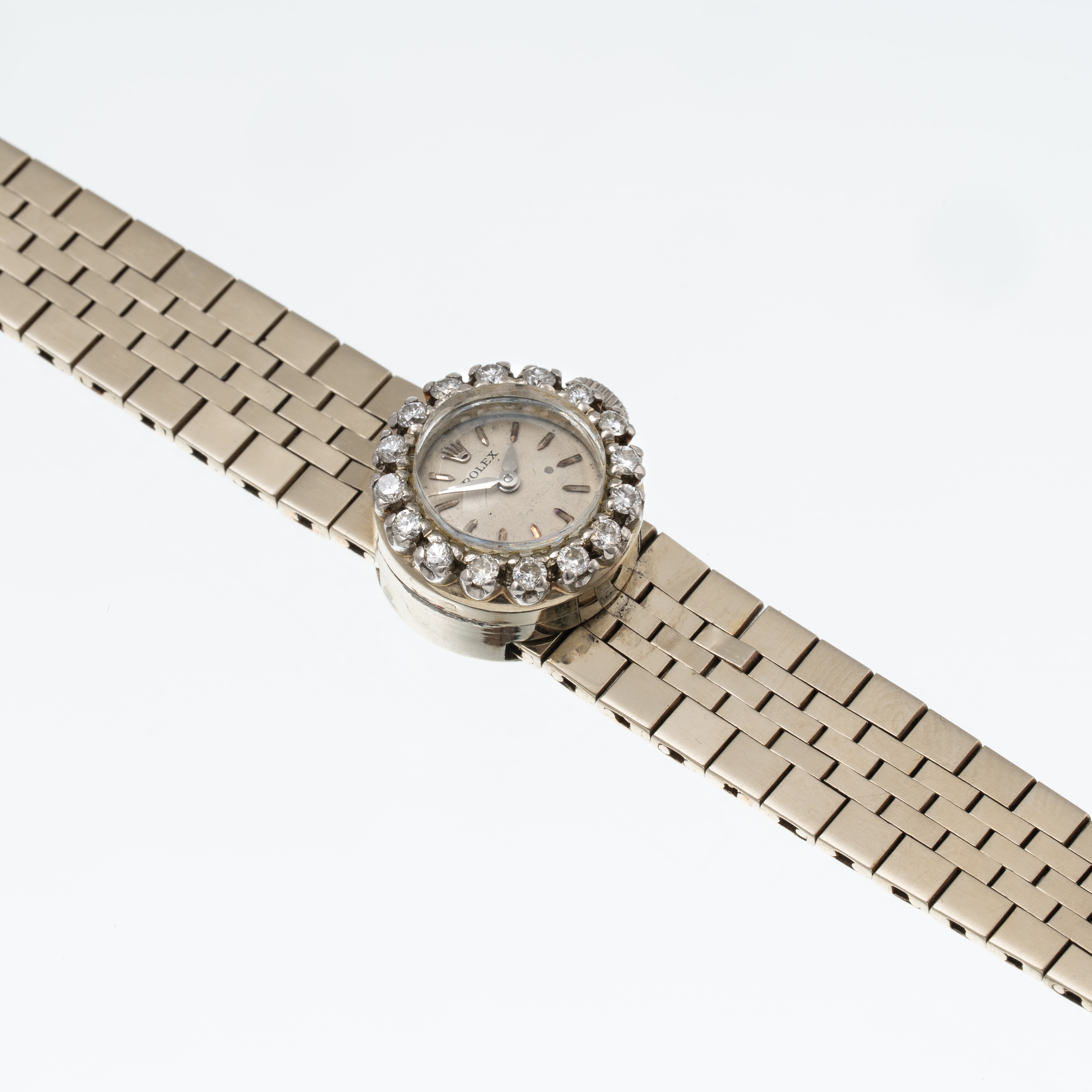 Rolex - Lady Precision (Ref. 8963) - orologio solo tempo a carica manuale in oro bianco 18 kt con...