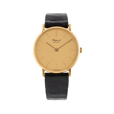 Orologio Solo Tempo in oro giallo 18 kt a carica manuale con quadrante champagne (Ref. 1013)