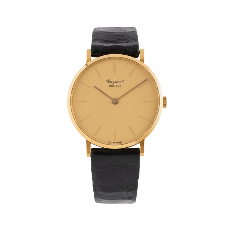 Chopard - Orologio Solo Tempo in oro giallo 18 kt a carica manuale con quadrante champagne (Ref. ...