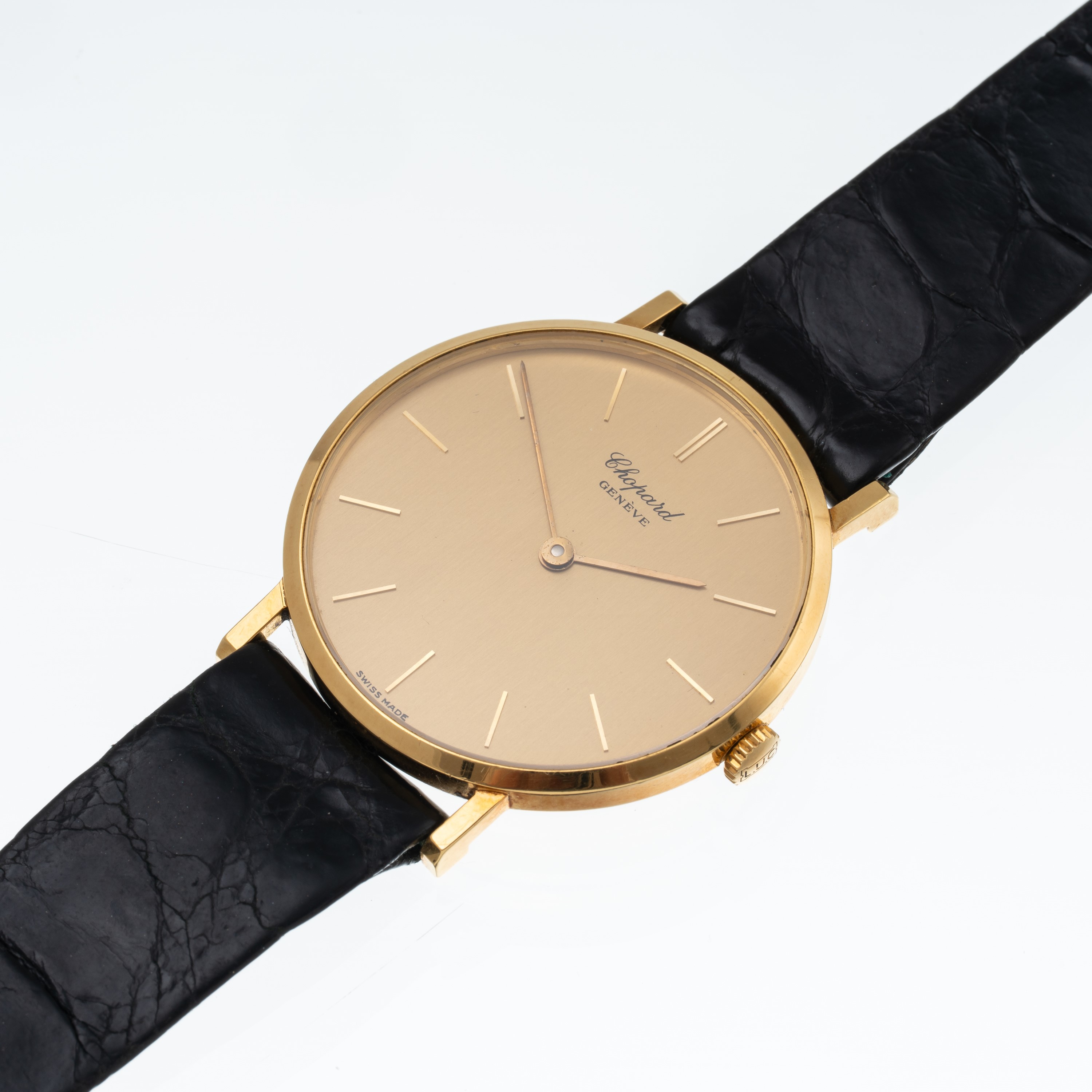 Chopard - Orologio Solo Tempo in oro giallo 18 kt a carica manuale con quadrante champagne (Ref. ...