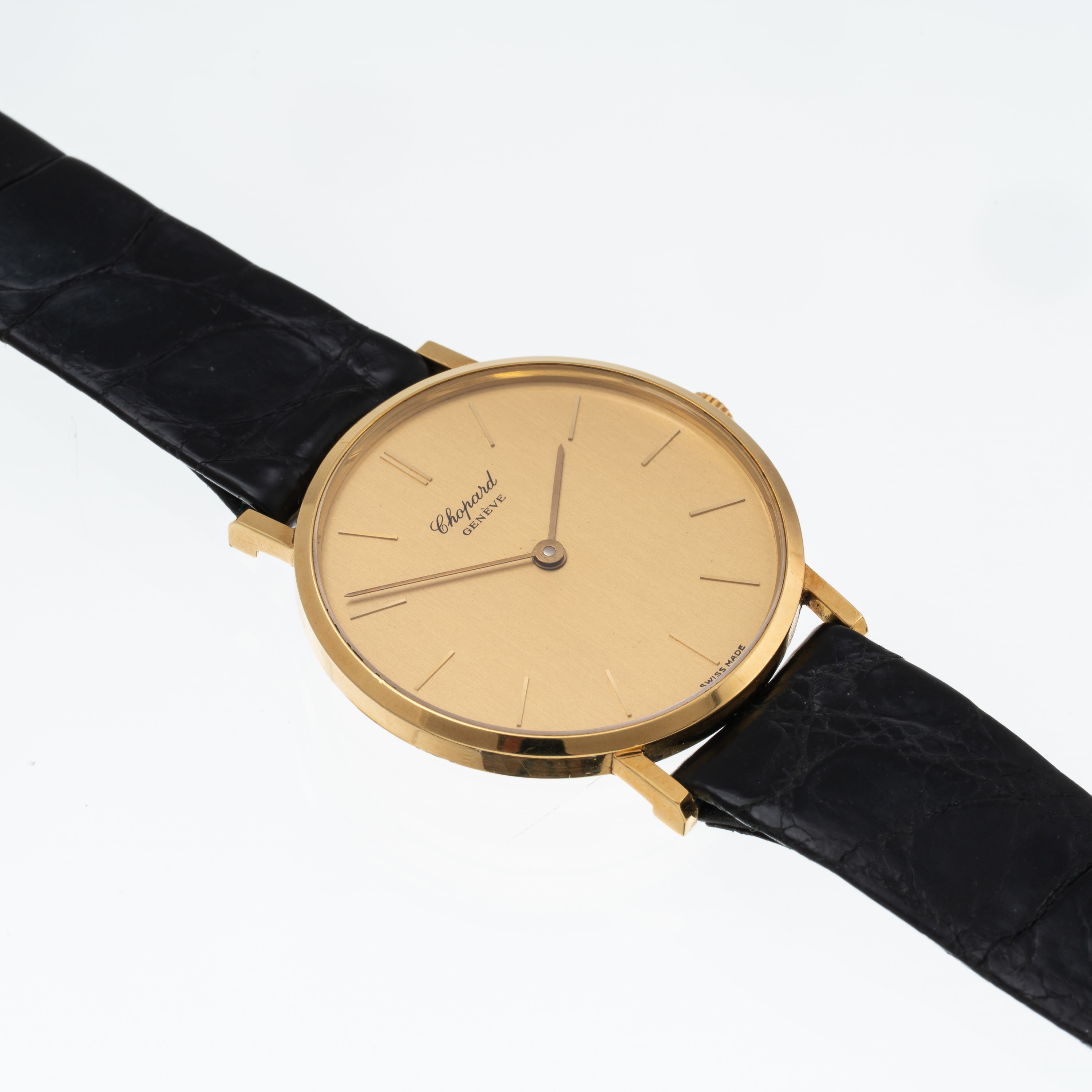 Chopard - Orologio Solo Tempo in oro giallo 18 kt a carica manuale con quadrante champagne (Ref. ...