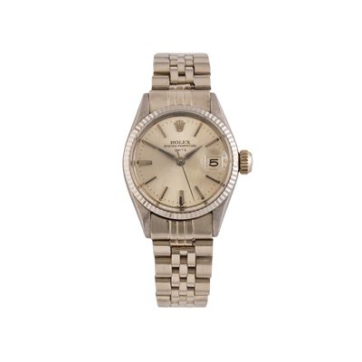 Oyster Perpetual Date 6517 (1962) — orologio solo tempo automatico in oro bianco 18 kt