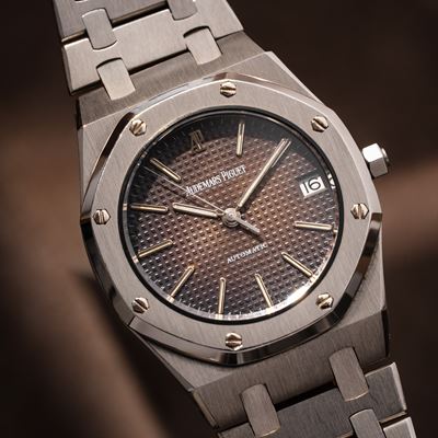 Royal Oak “Tropical”, orologio solo tempo automatico in acciaio con quadrante tropicale