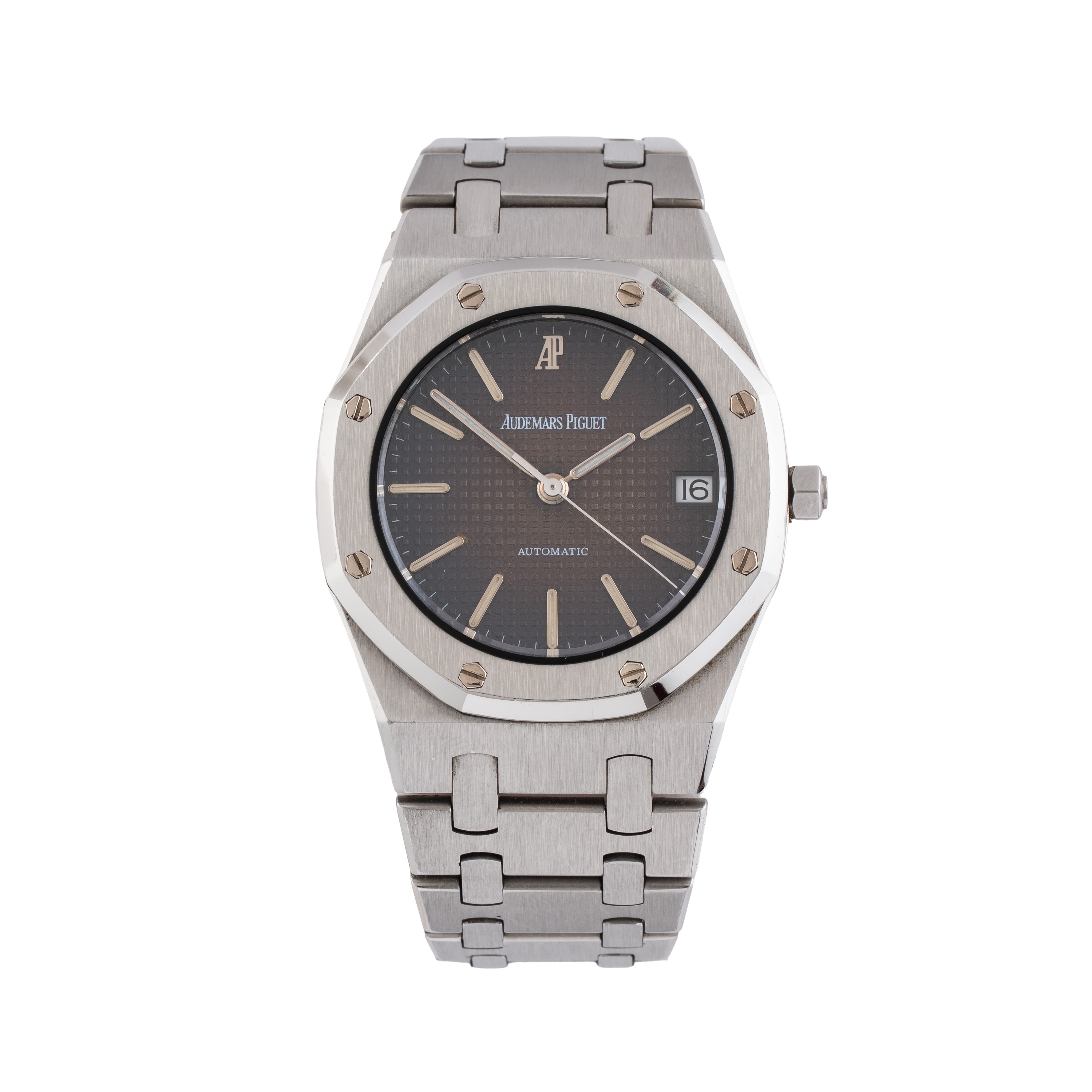 Audemars Piguet - Royal Oak “Tropical”, orologio solo tempo automatico in acciaio con quadrante t...