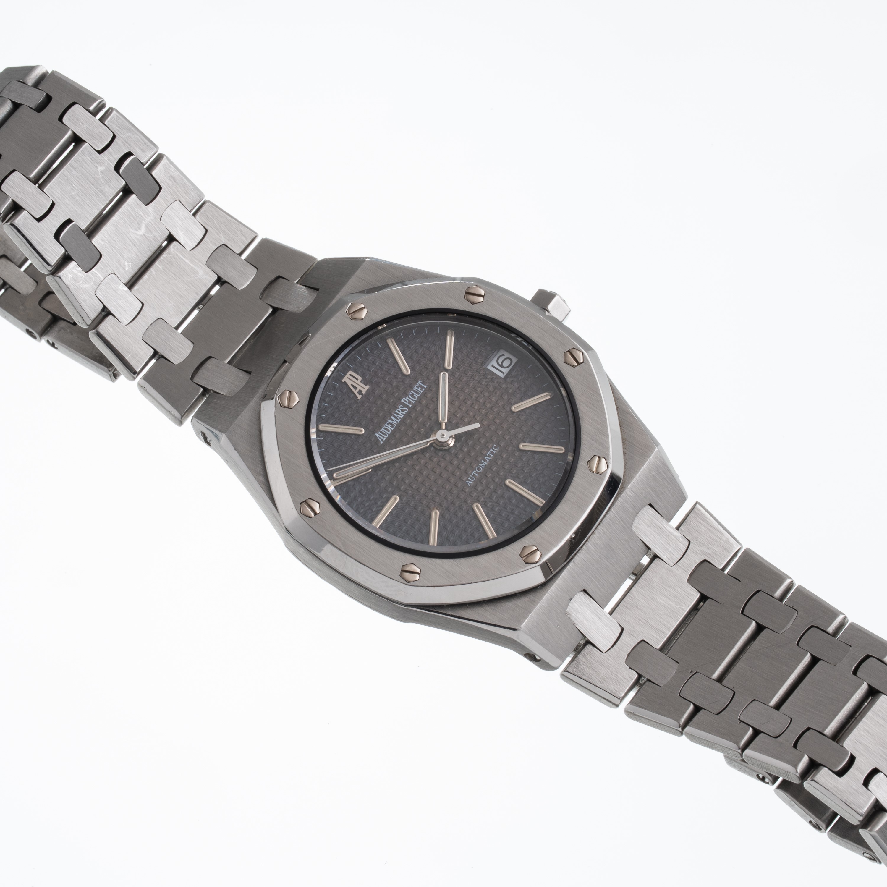 Audemars Piguet - Royal Oak “Tropical”, orologio solo tempo automatico in acciaio con quadrante t...