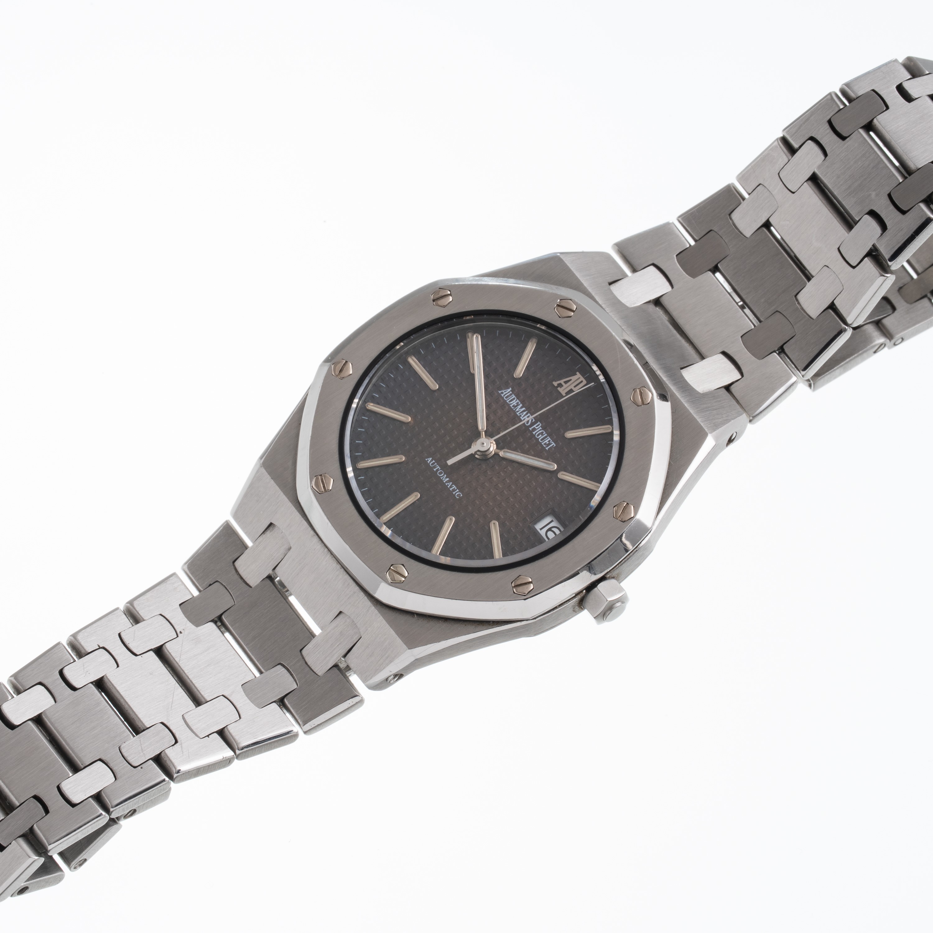Audemars Piguet - Royal Oak “Tropical”, orologio solo tempo automatico in acciaio con quadrante t...