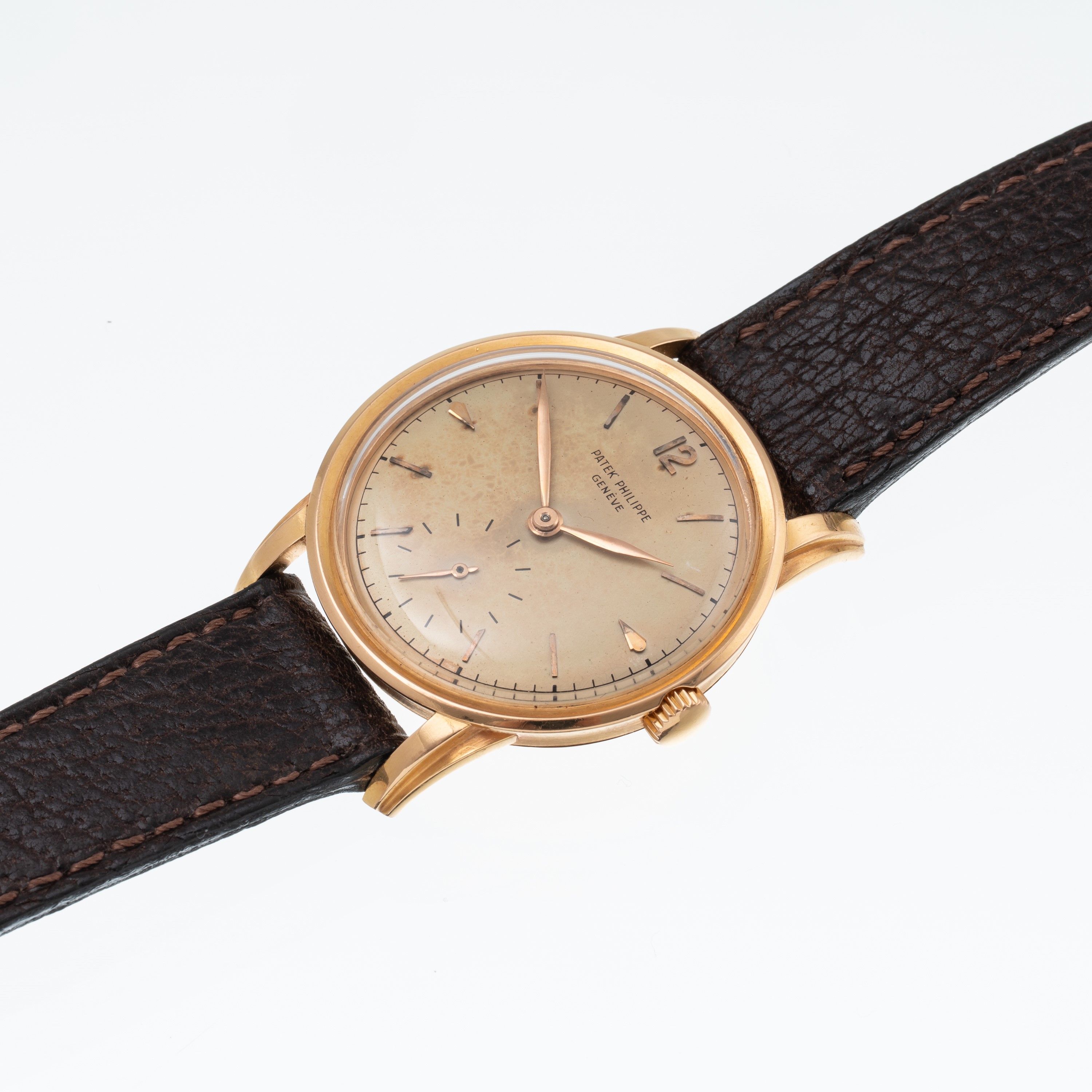Patek Philippe - Calatrava 2452R — orologio solo tempo in oro rosa 18 kt a carica manuale