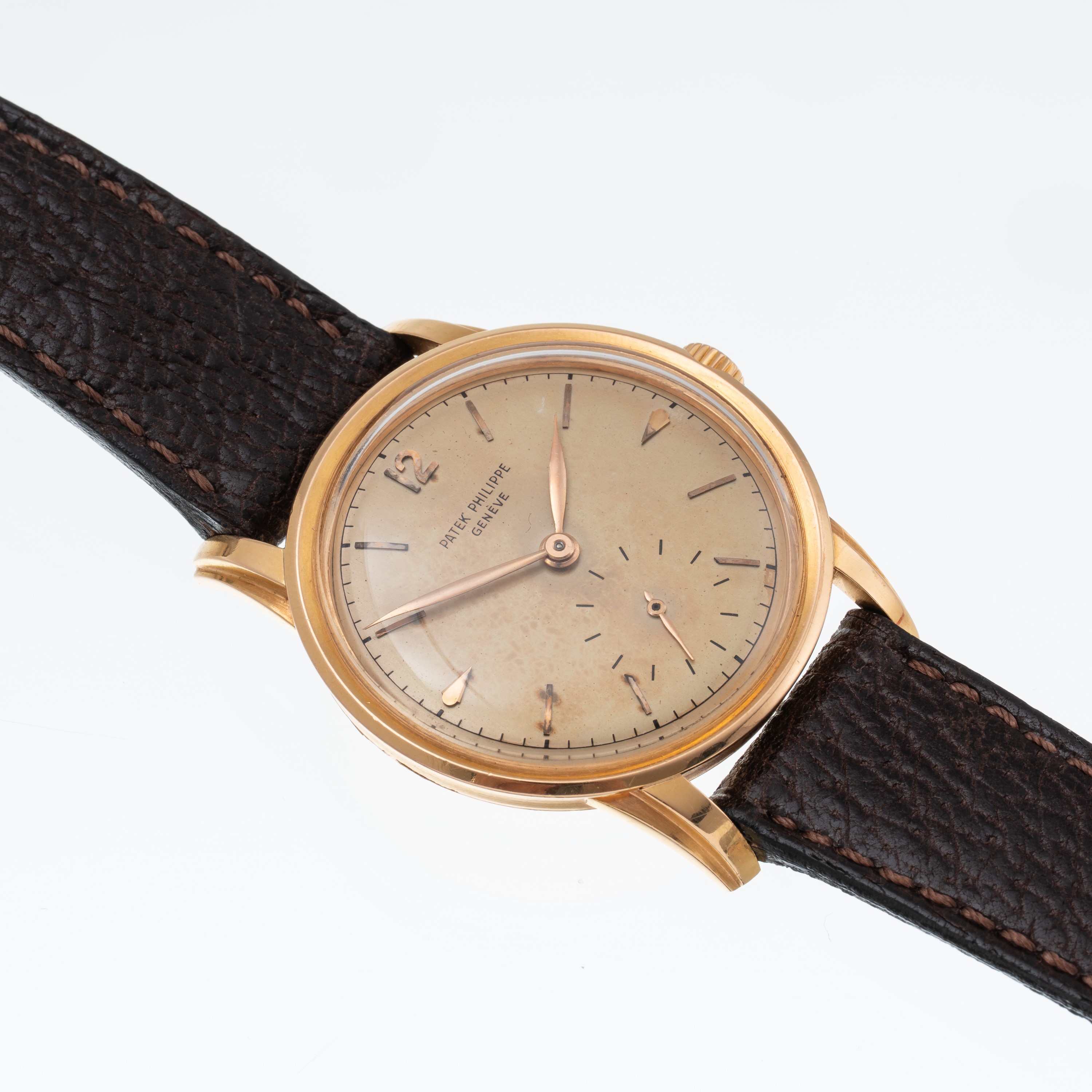 Patek Philippe - Calatrava 2452R — orologio solo tempo in oro rosa 18 kt a carica manuale