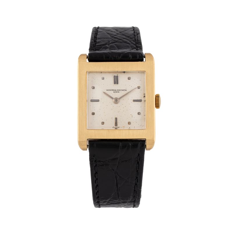 Vacheron Constantin - Tank, orologio solo tempo in oro giallo 18 kt a carica manuale (ref. 6913)