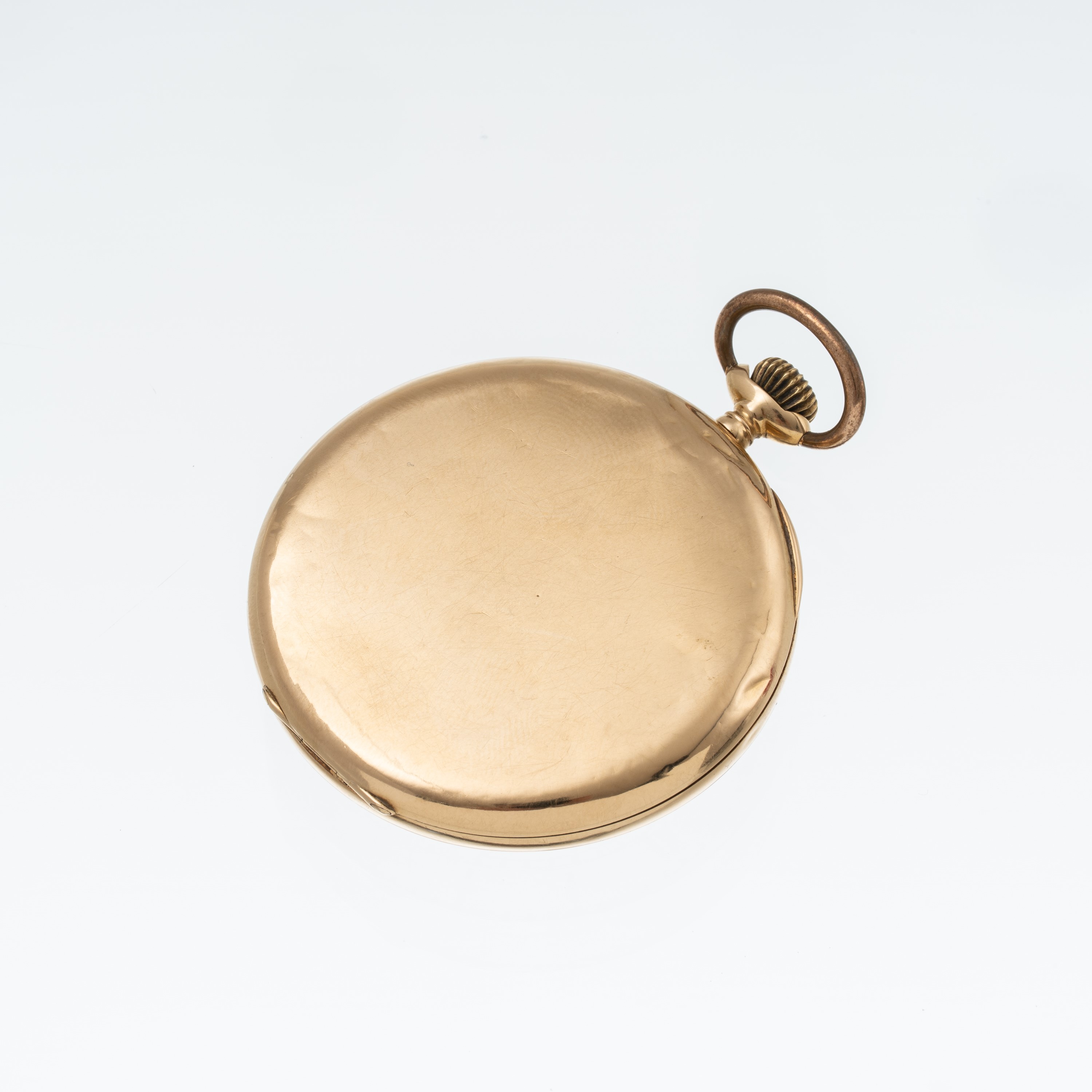 Eberhard - Orologio da tasca solo tempo a carica manuale in oro giallo 18 kt, quadrante bitonale