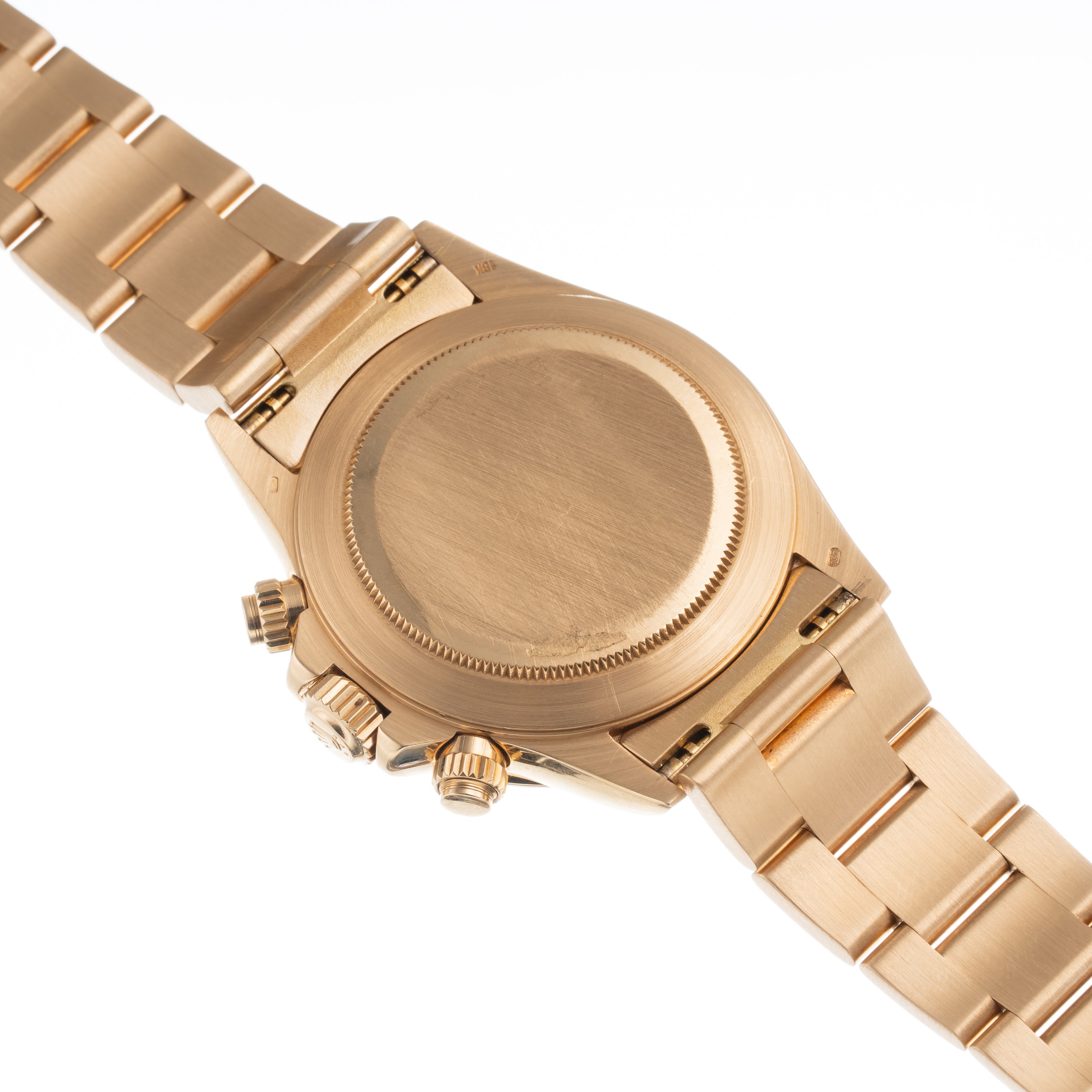 Rolex - Daytona 16528, cronografo automatico in oro giallo 18 kt con quadrante champagne a quattr...
