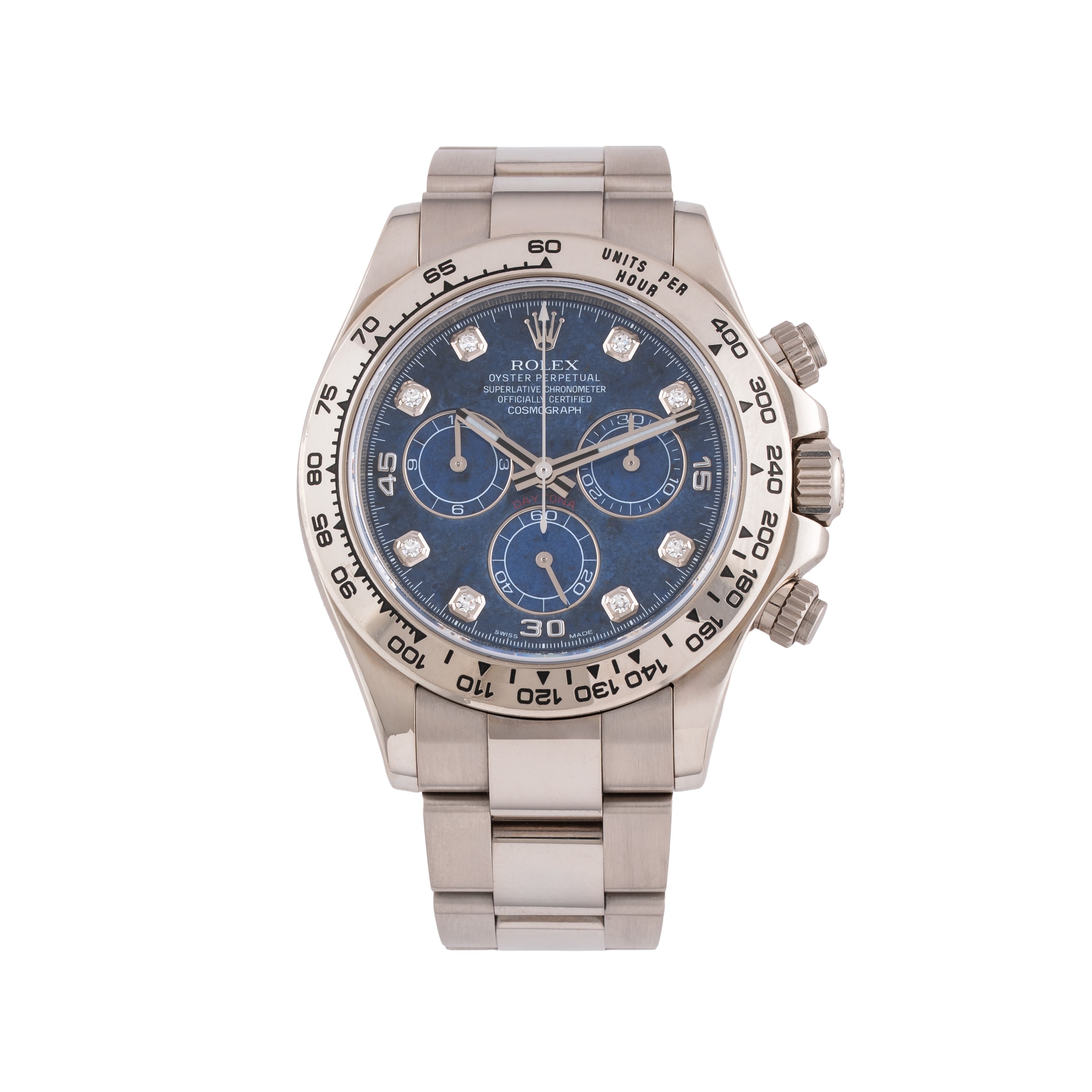 Rolex - Daytona 116509 — cronografo automatico in oro bianco 18 kt con quadrante in sodalite e di...