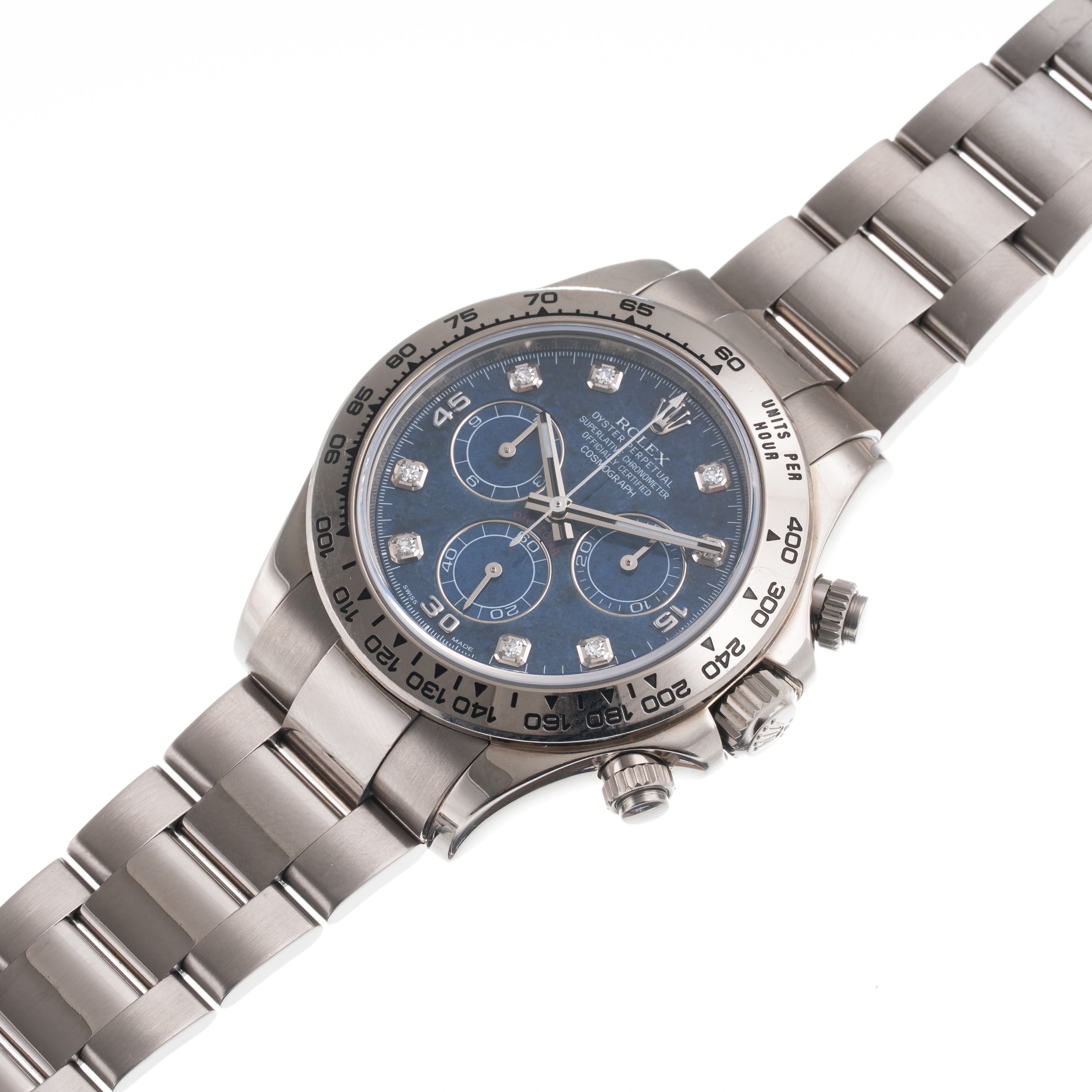 Rolex - Daytona 116509 — cronografo automatico in oro bianco 18 kt con quadrante in sodalite e di...