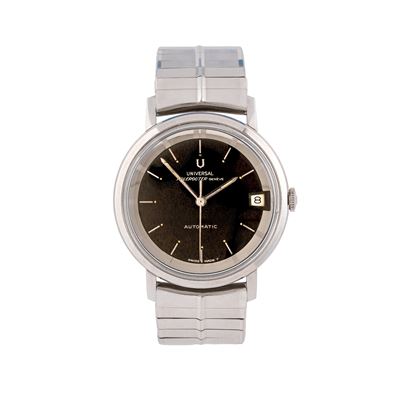 Polerouter (Ref. 869101/09) - orologio solo tempo automatico in acciaio con quadrante tropicale