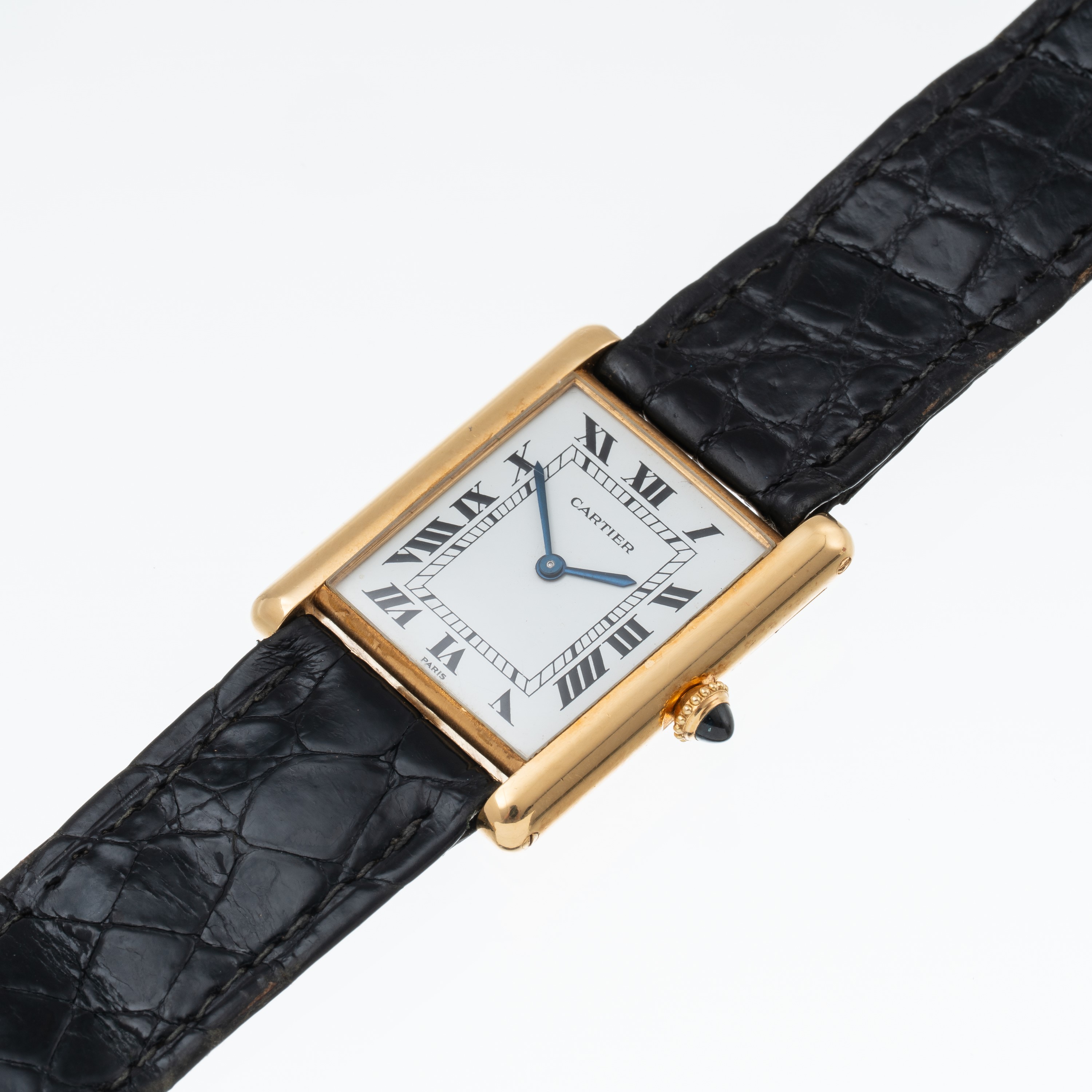 Cartier - Tank 96019, orologio solo tempo in oro giallo 18 kt con carica manuale