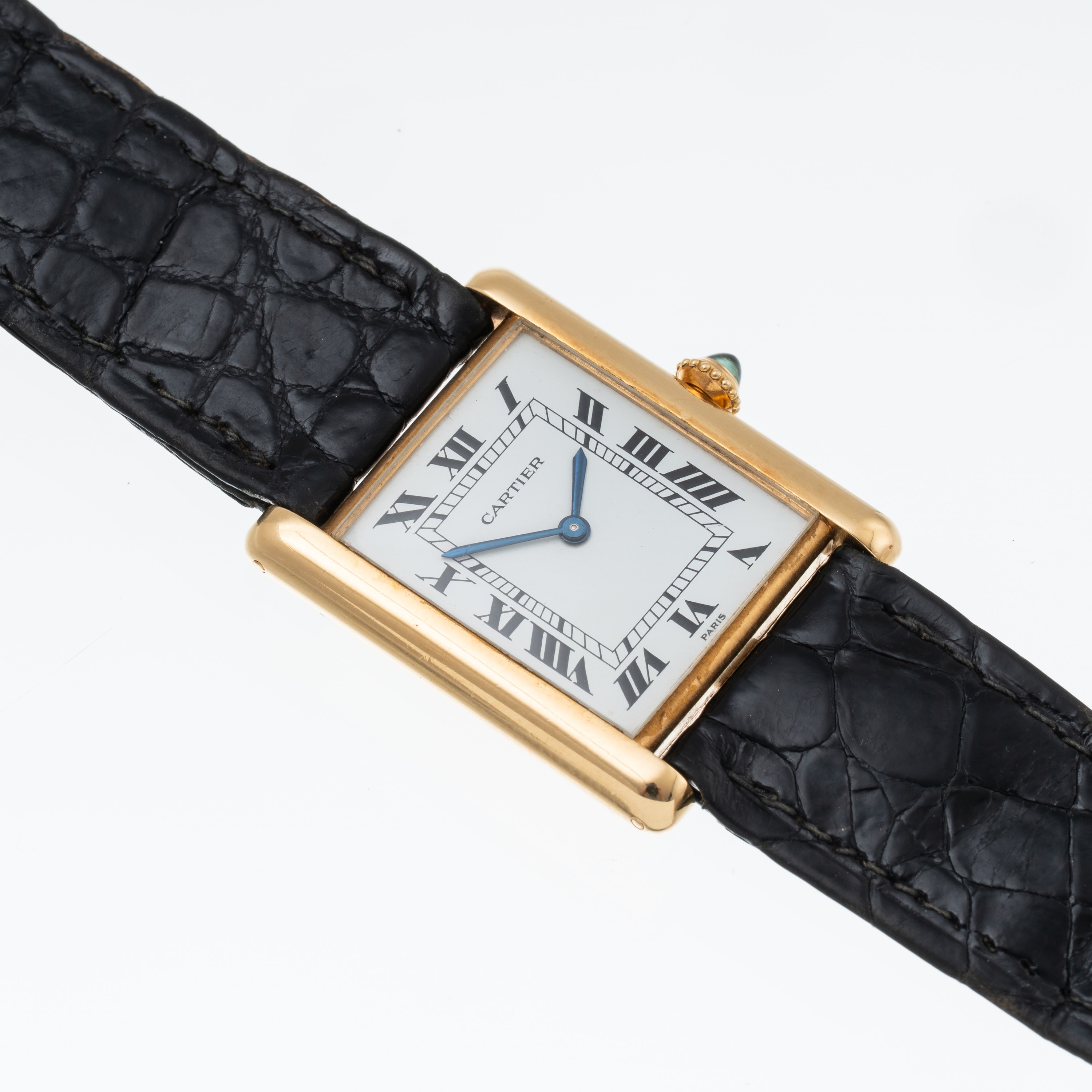 Cartier - Tank 96019, orologio solo tempo in oro giallo 18 kt con carica manuale