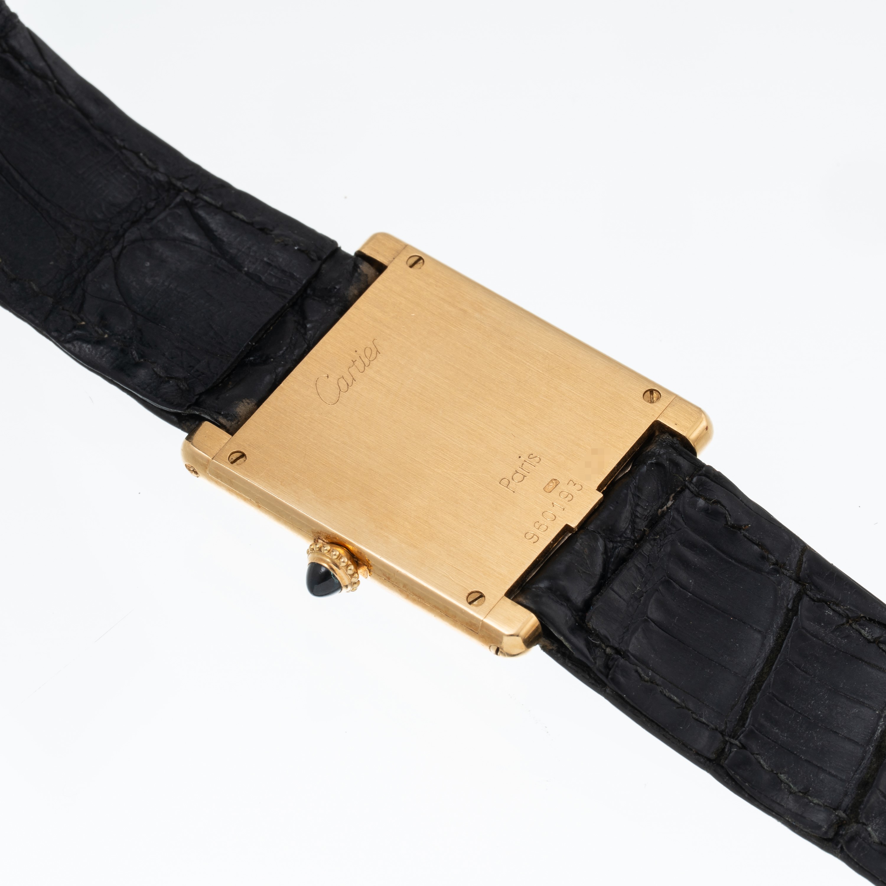 Cartier - Tank 96019, orologio solo tempo in oro giallo 18 kt con carica manuale