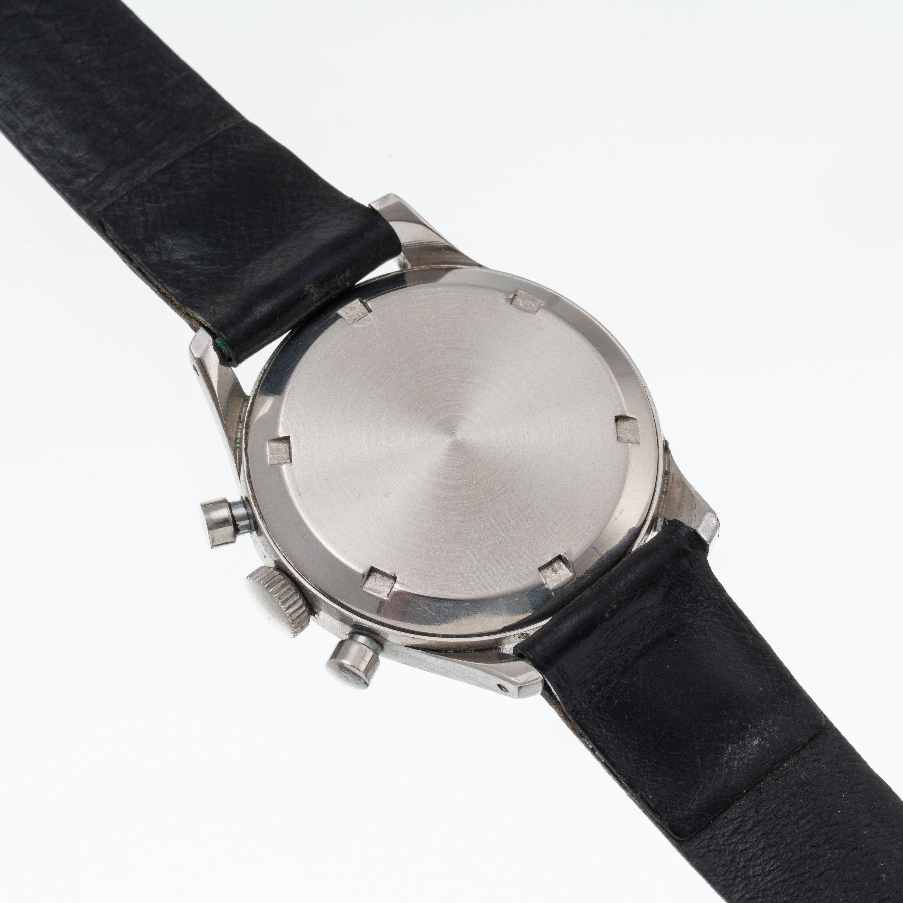 Lemania - Chronograph 152-1, cronografo a carica manuale in acciaio con quadrante argenté