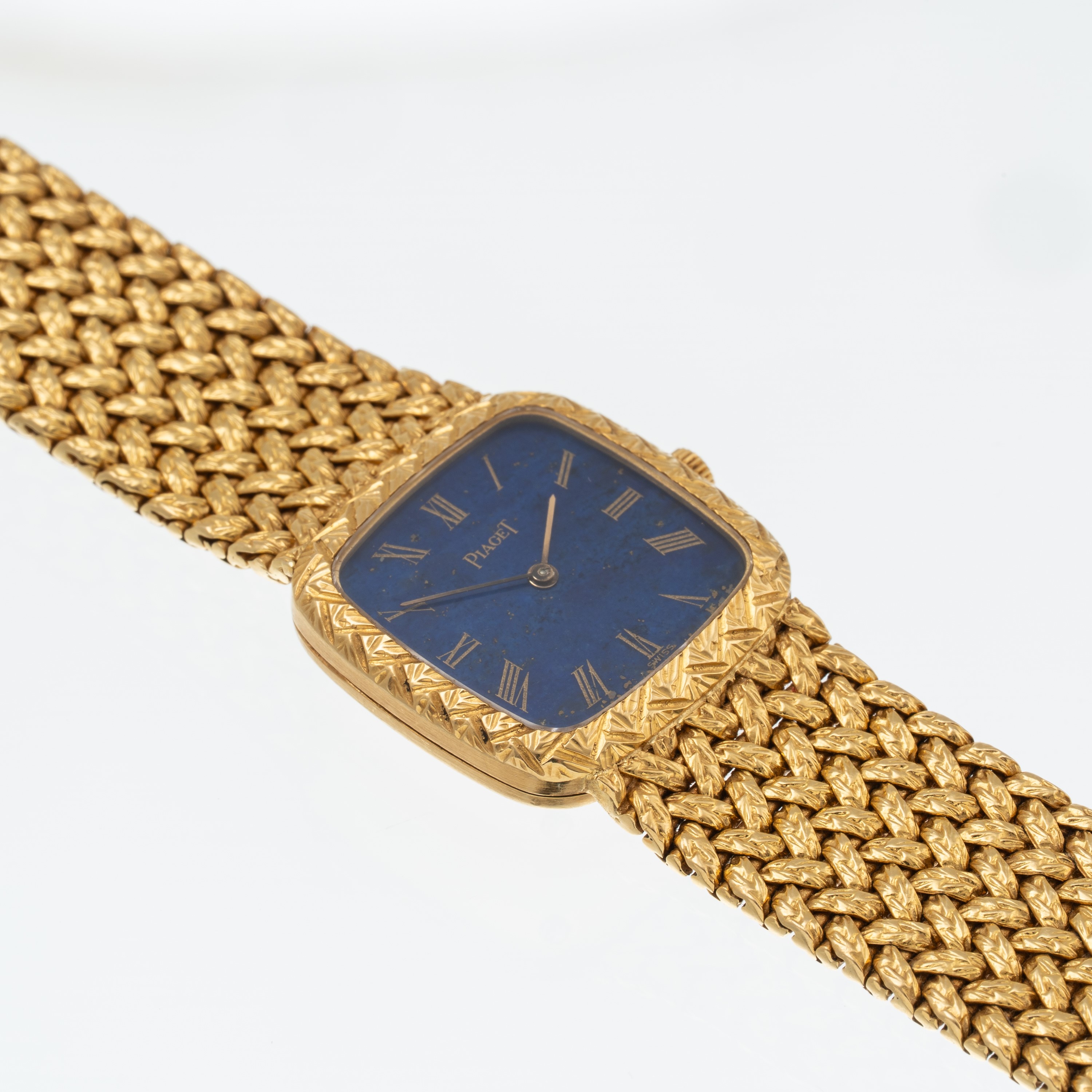 Piaget - Orologio da polso solo tempo a carica manuale in oro giallo 18 kt con quadrante in lapis...