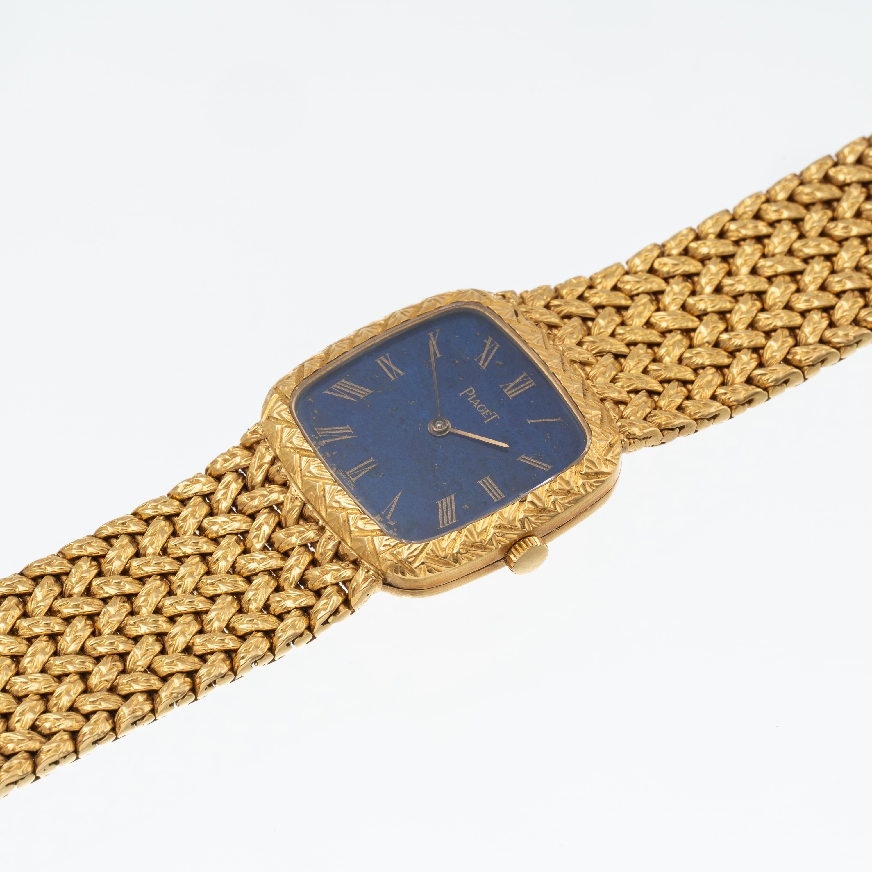 Piaget - Orologio da polso solo tempo a carica manuale in oro giallo 18 kt con quadrante in lapis...