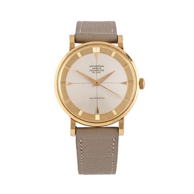 Polerouter DeLuxe—orologio solo tempo automatico con cassa in oro giallo 18 kt