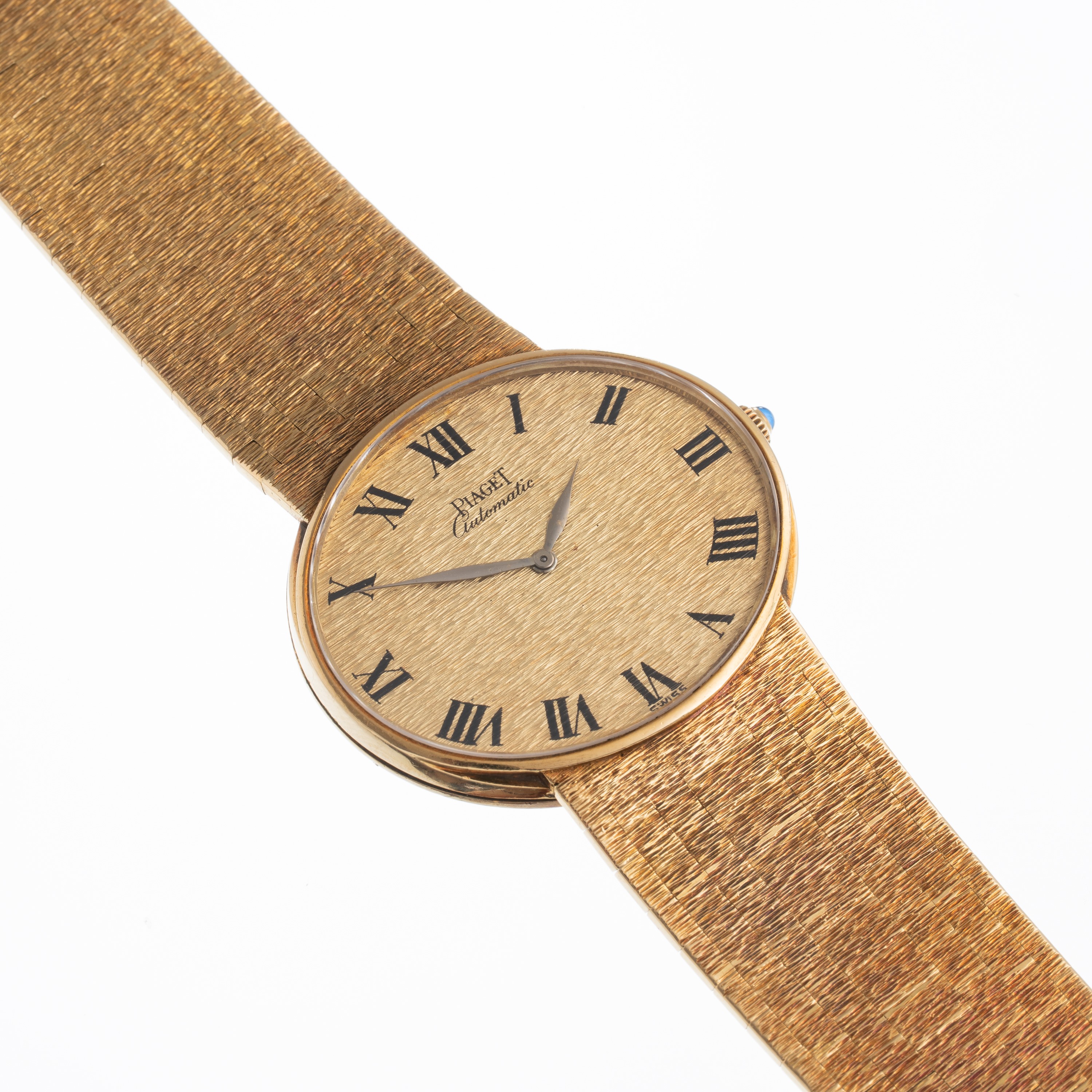 Piaget - Orologio solo tempo a carica automatica in oro giallo 18 kt con bracciale integrato e la...