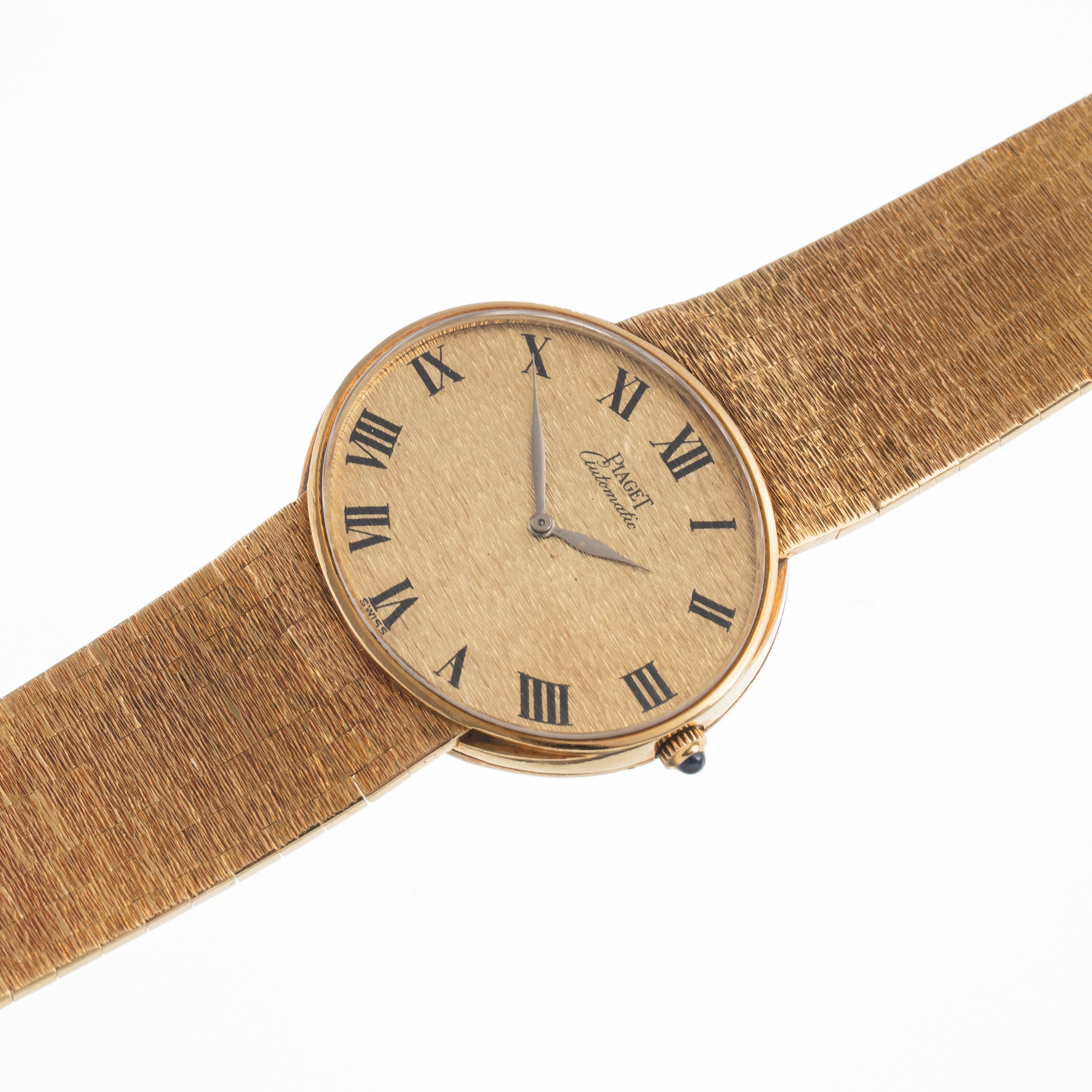 Piaget - Orologio solo tempo a carica automatica in oro giallo 18 kt con bracciale integrato e la...