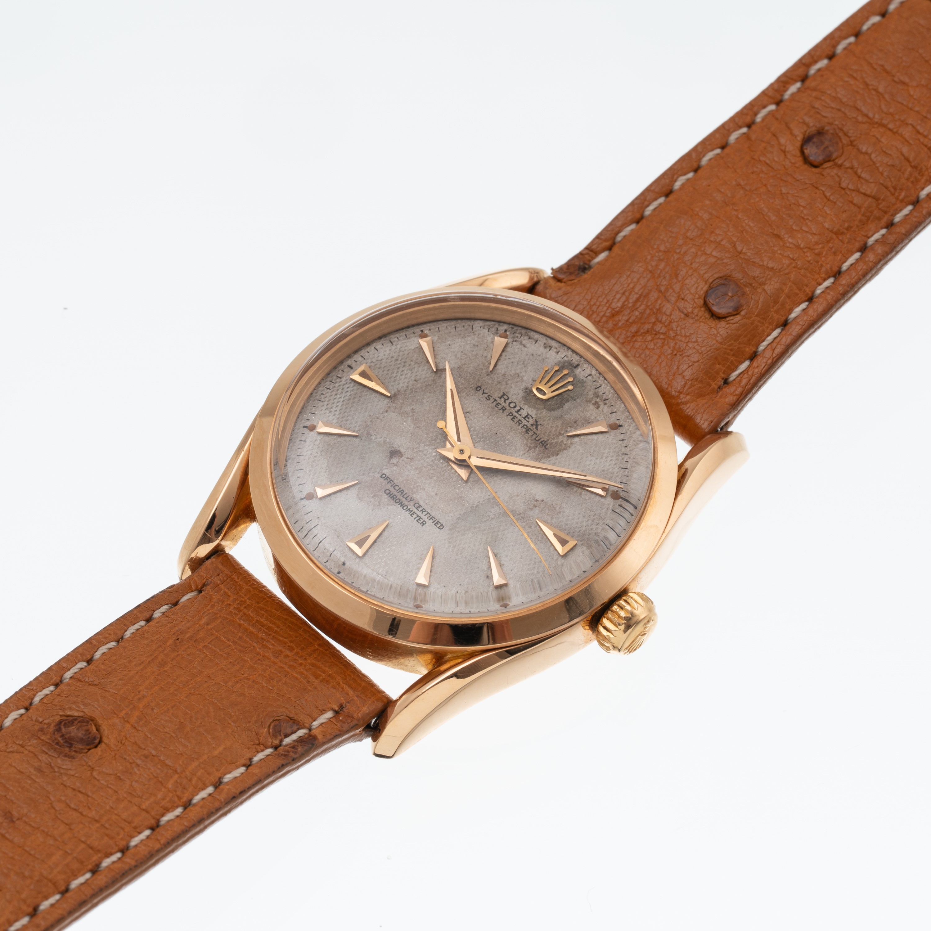 Rolex - Oyster Perpetual 6290, orologio solo tempo in oro rosa 18 kt a carica automatica (1954)