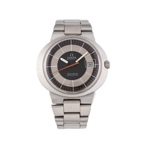 OMEGA - OMEGA - DYNAMIC OROLOGIO SOLO TEMPO A CARICA AUTOMATICA IN ACCIAIO CON QUADRANTE BITONALE E BRACCIALE IN ACCIAIO