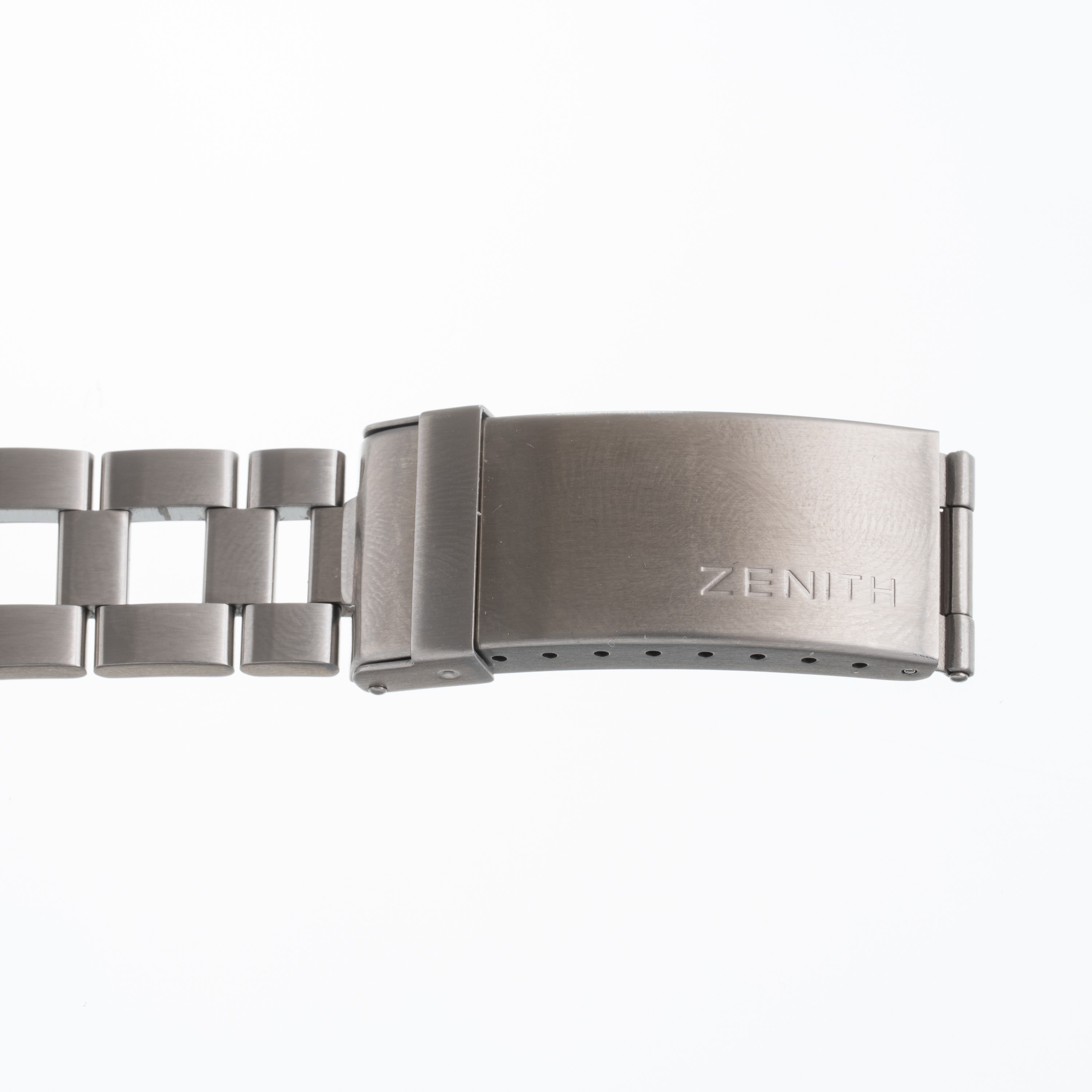 Zenith - El Primero A384 – cronografo automatico in acciaio, quadrante bianco