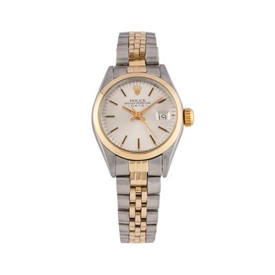 Oyster Perpetual Lady (ref. 6916), orologio solo tempo in acciaio e oro giallo 18 kt