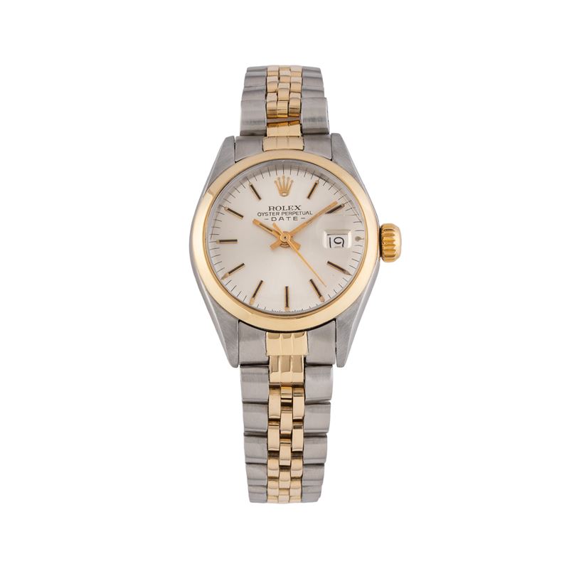 Rolex - Oyster Perpetual Lady (ref. 6916), orologio solo tempo in acciaio e oro giallo 18 kt