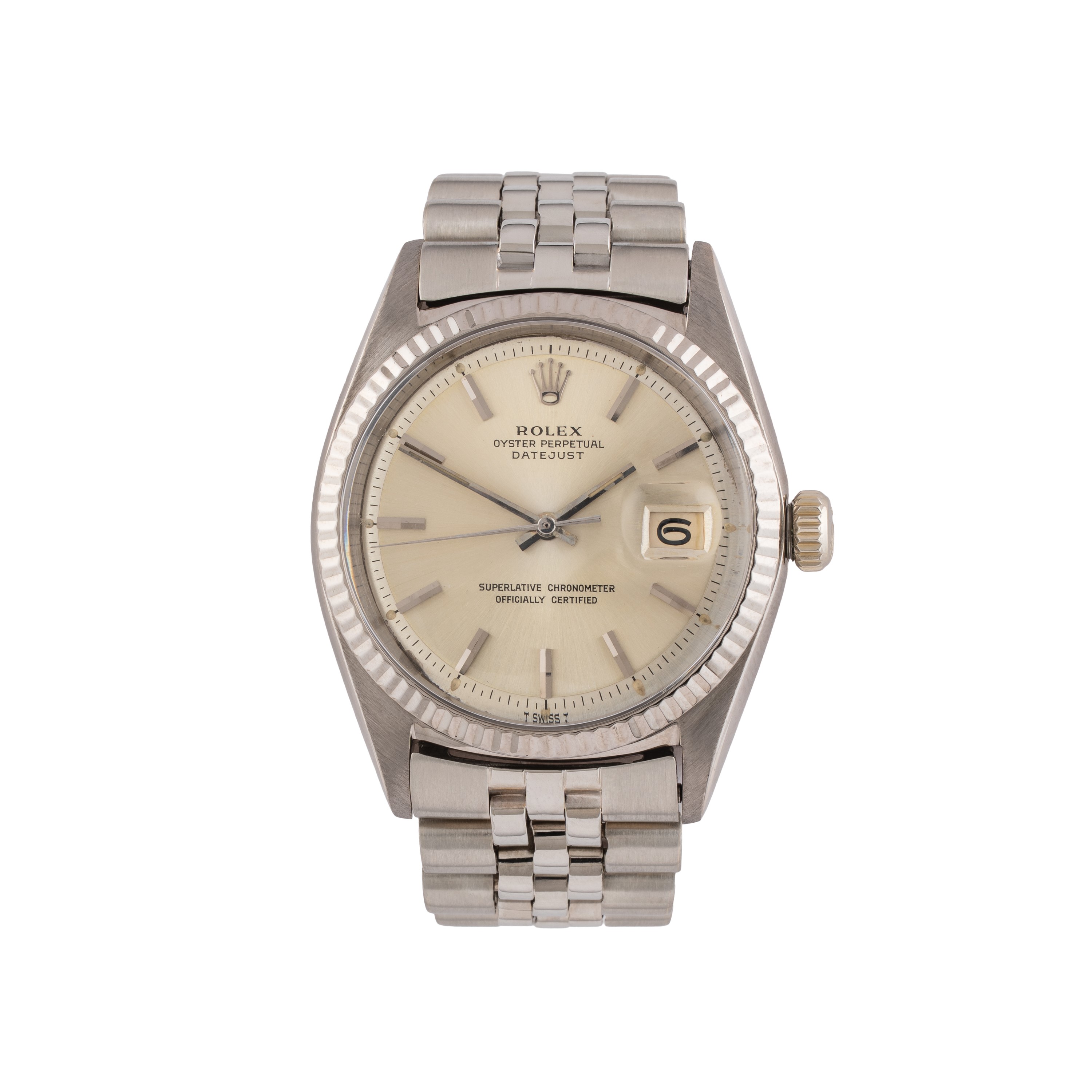 Rolex, Rolex - Datejust 1601 — orologio solo tempo automatico in oro bianco 18 kt (1965)