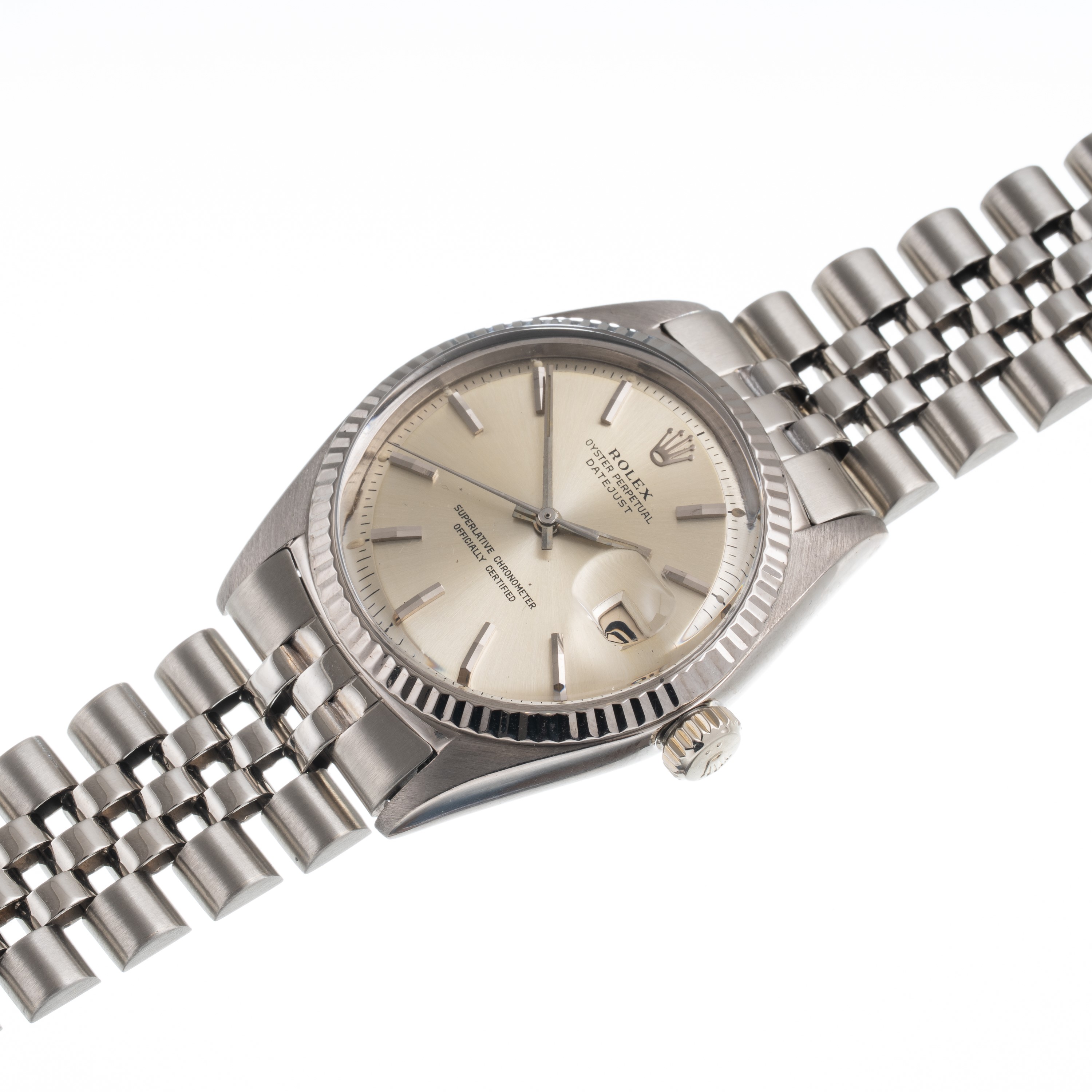Rolex, Rolex - Datejust 1601 — orologio solo tempo automatico in oro bianco 18 kt (1965)