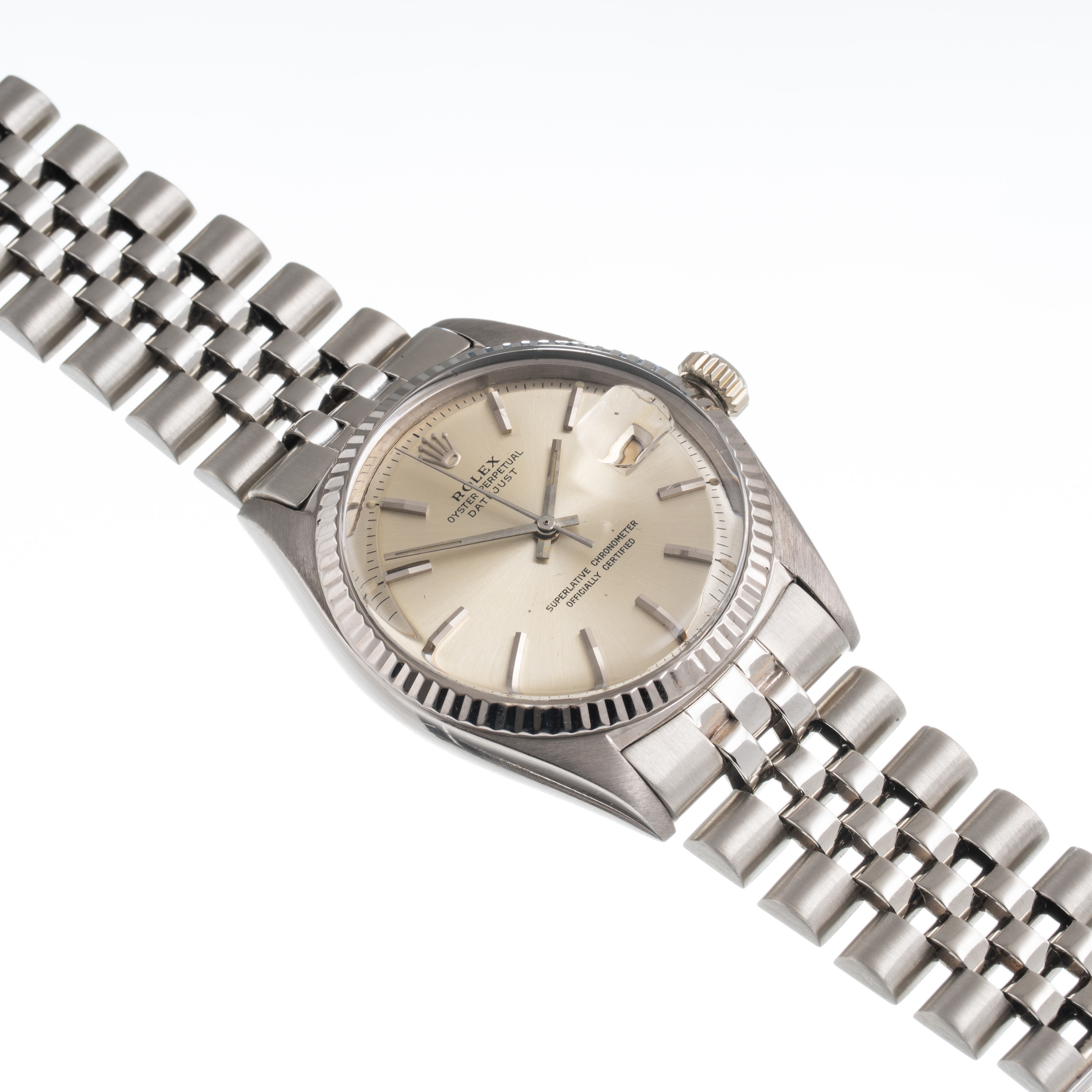 Rolex, Rolex - Datejust 1601 — orologio solo tempo automatico in oro bianco 18 kt (1965)