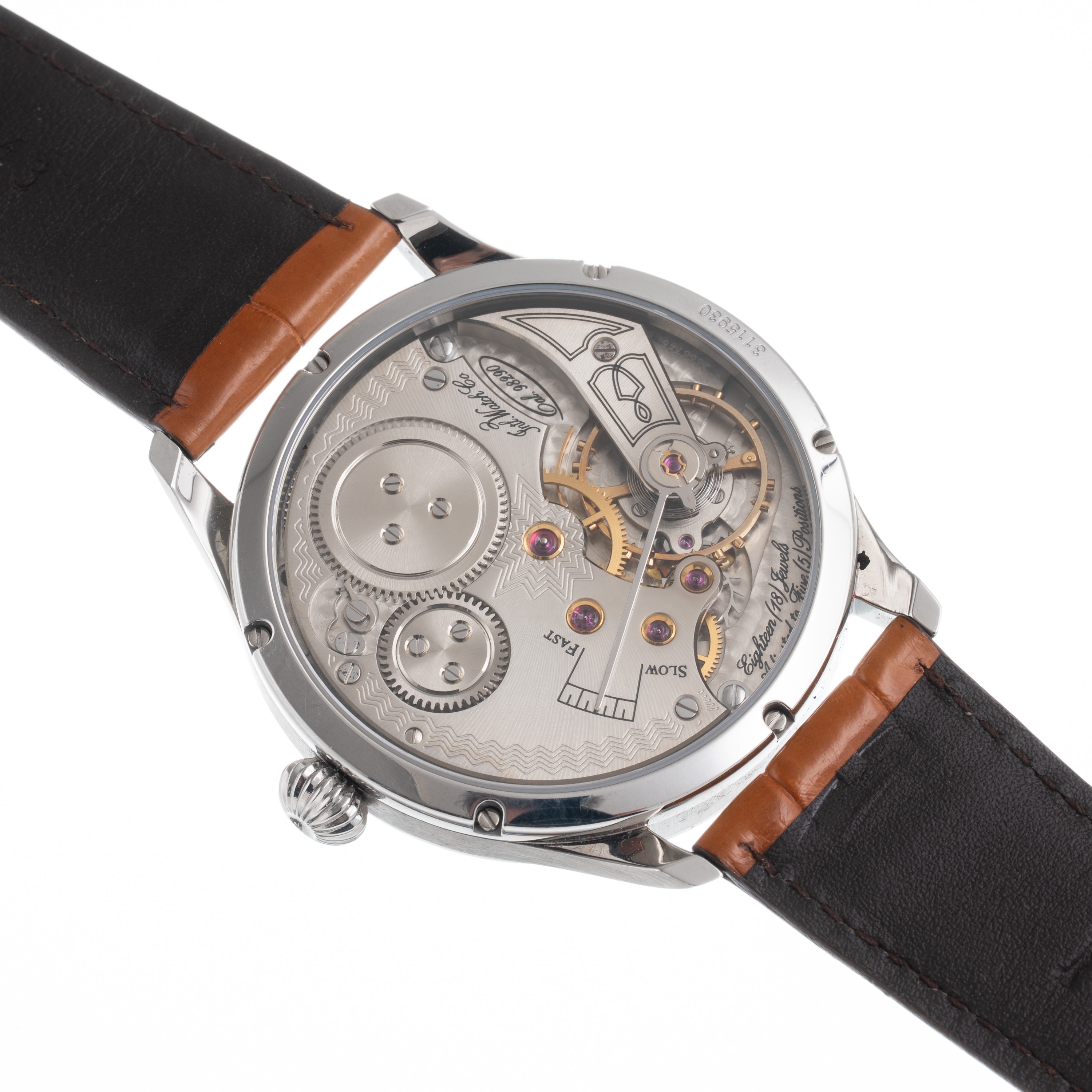 Iwc - Portuguese F.A. Jones — orologio solo tempo a carica manuale in acciaio, quadrante bianco, ...