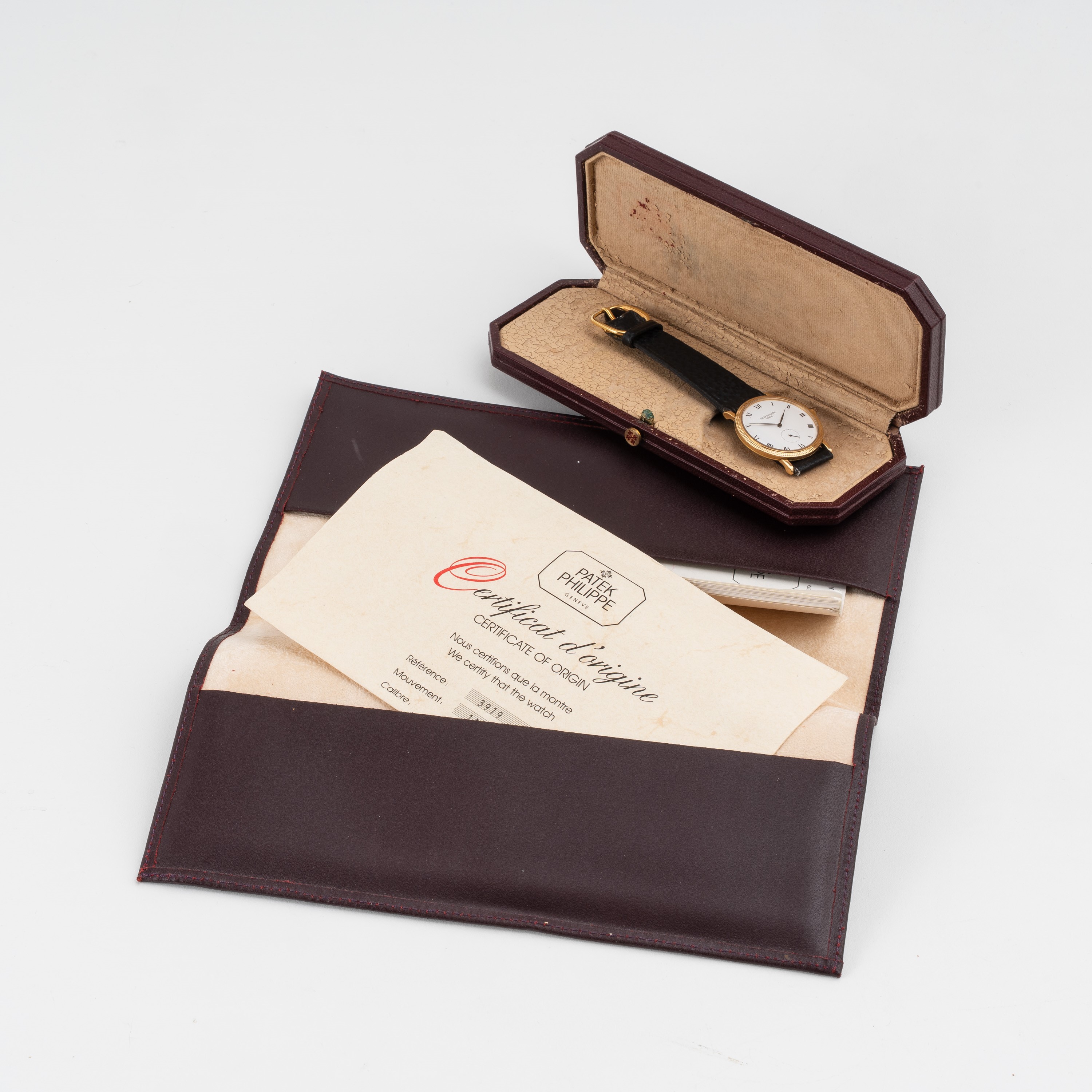 Patek Philippe - Calatrava 3919, orologio solo tempo a carica manuale in oro giallo 18 kt