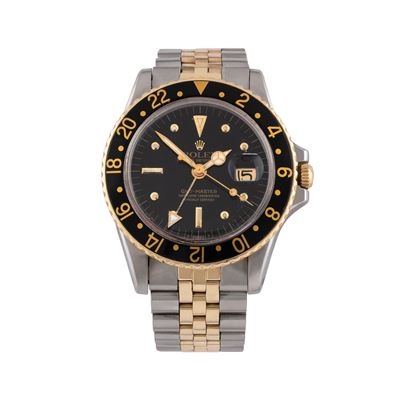 GMT Ref. 1675, orologio GMT automatico acciaio e oro giallo 18 kt (1972)