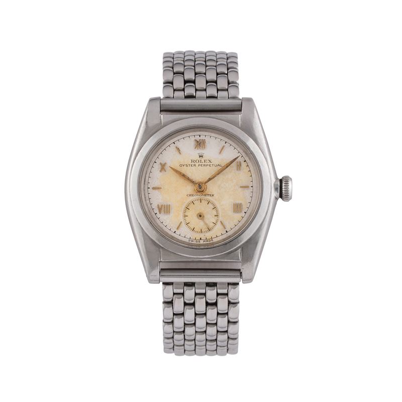 Rolex - Bubbleback 2764, orologio solo tempo automatico in acciaio con piccoli secondi