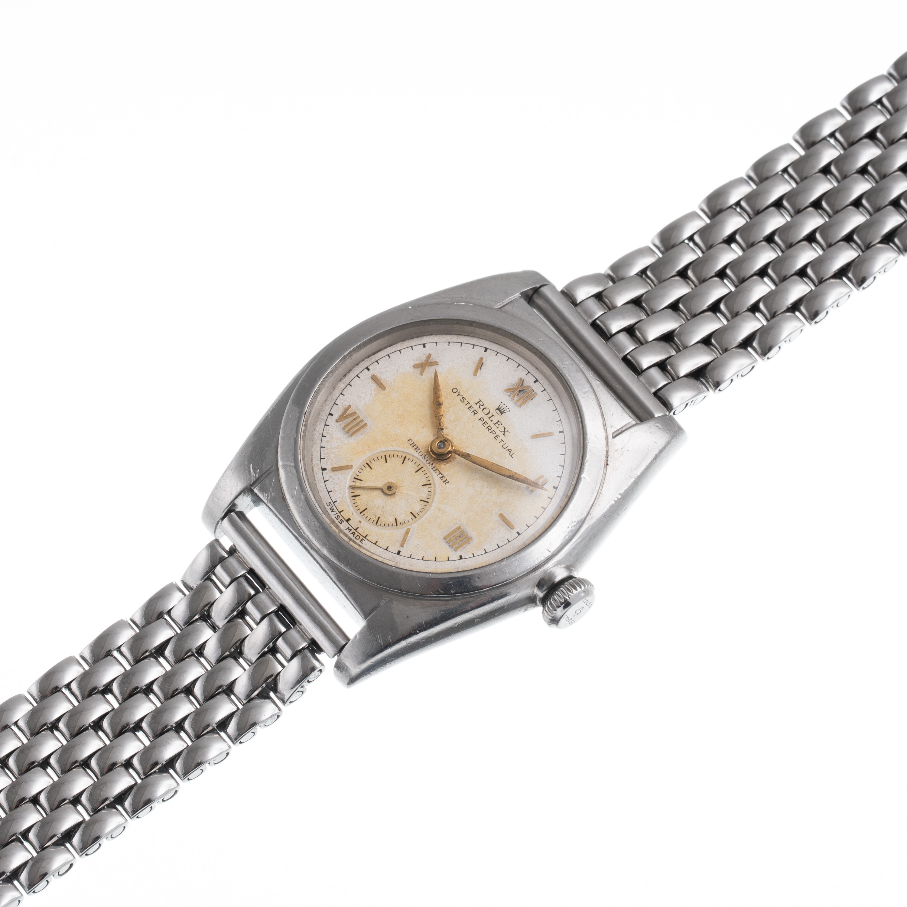 Rolex - Bubbleback 2764, orologio solo tempo automatico in acciaio con piccoli secondi