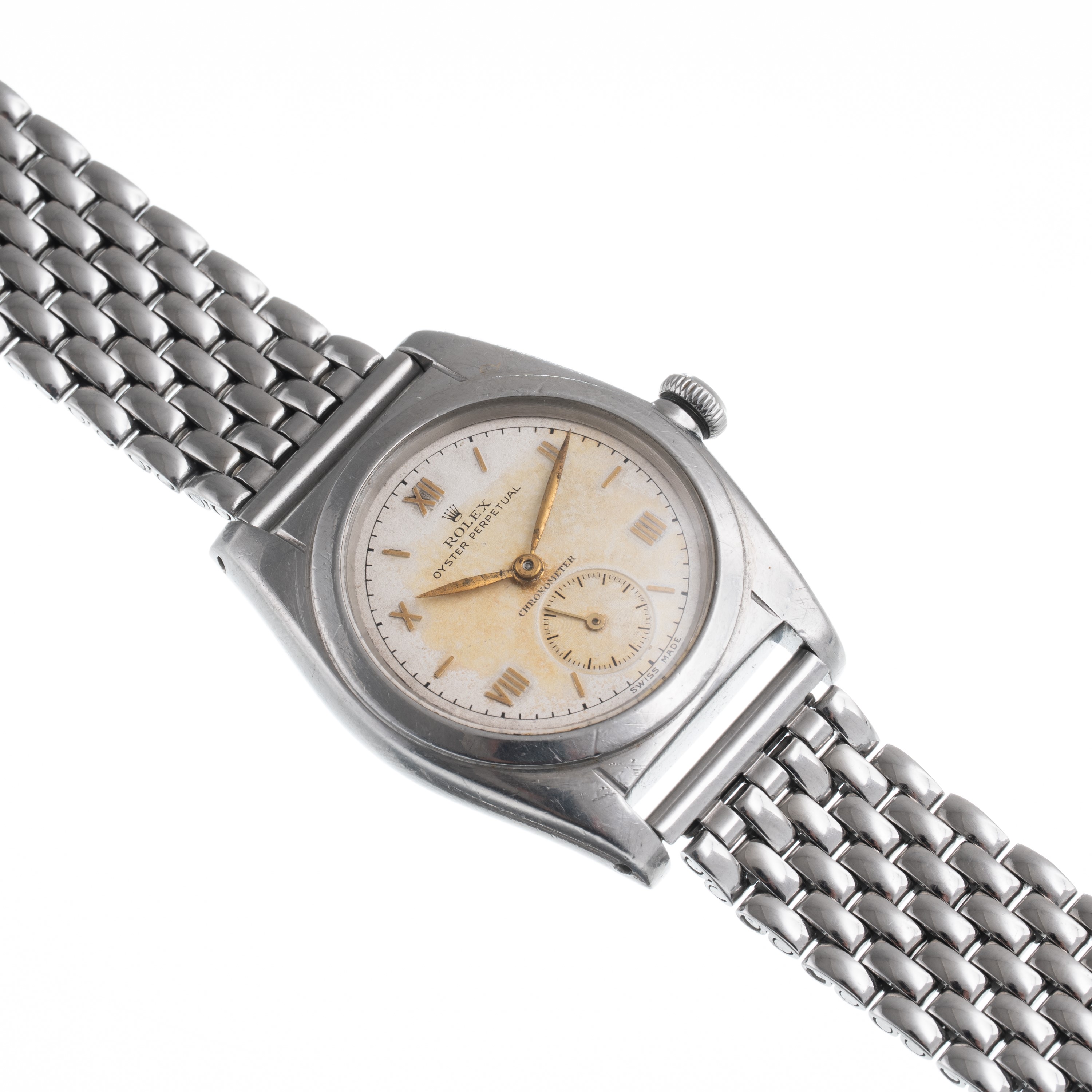 Rolex - Bubbleback 2764, orologio solo tempo automatico in acciaio con piccoli secondi