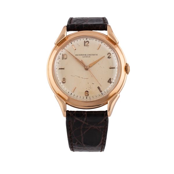 VACHERON CONSTANTIN - VACHERON CONSTANTIN - OVERSIZE OROLOGIO SOLO TEMPO A CARICA MANUALE IN ORO ROSA 18 KT CON QUADRANTE ARGENTE'