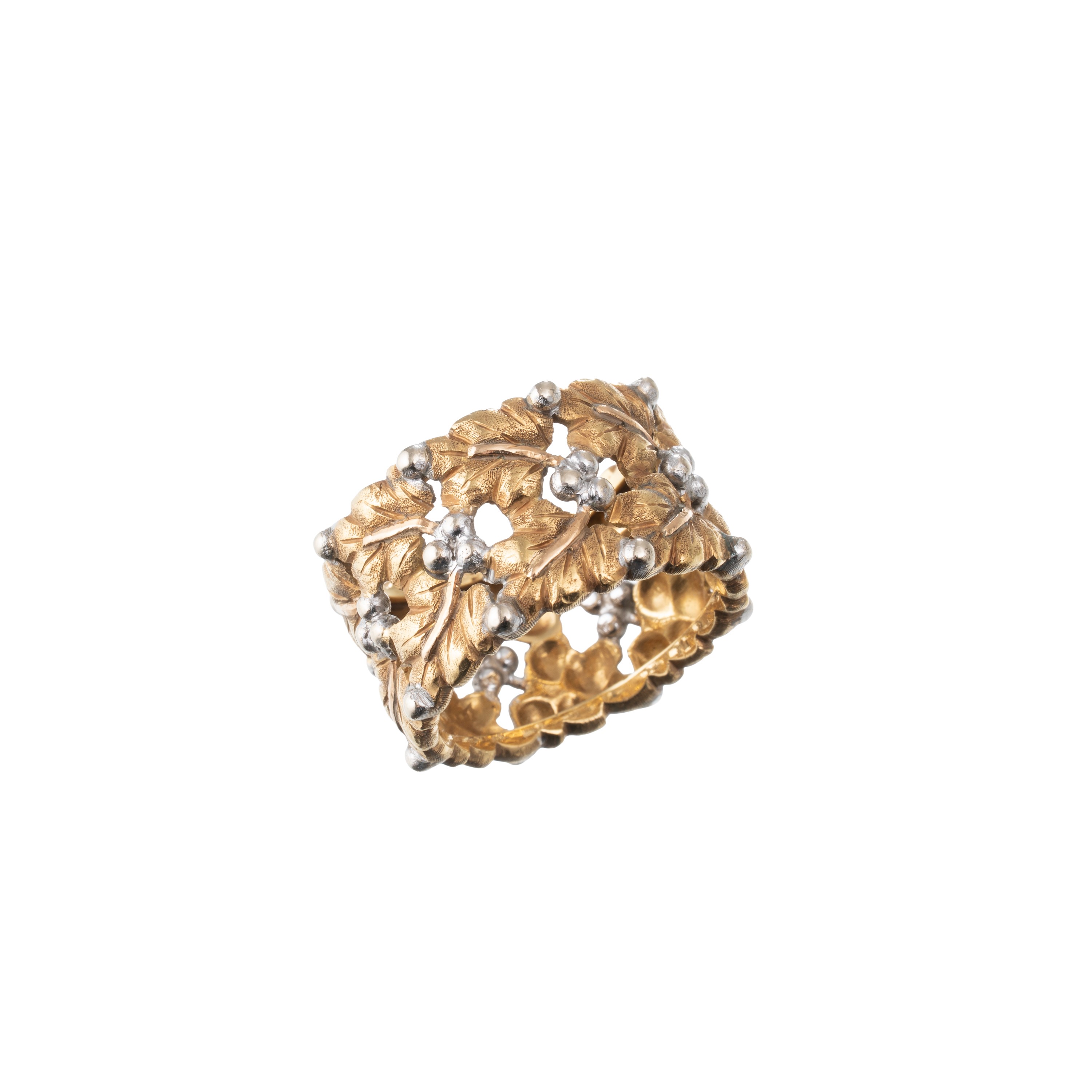 Buccellati - Anello in oro bianco e giallo 18 kt