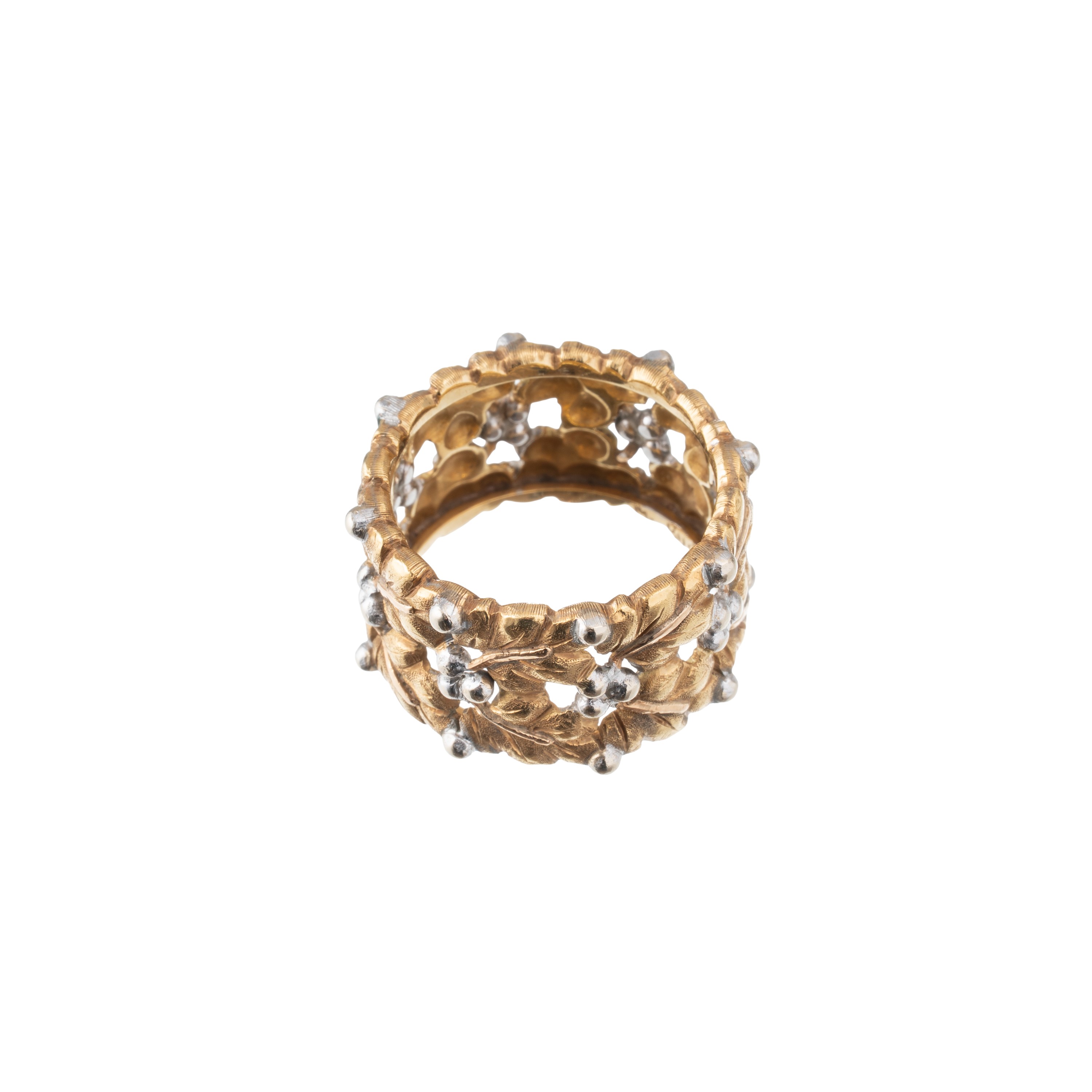 Buccellati - Anello in oro bianco e giallo 18 kt