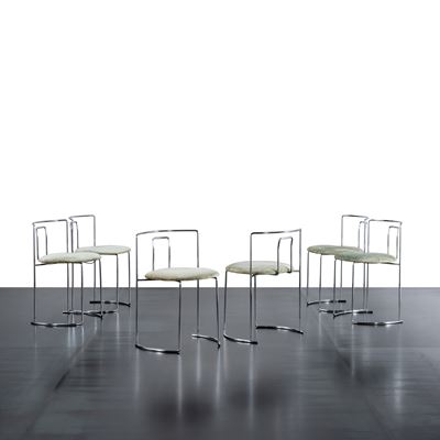 Set di sei sedie modello "Gaja"