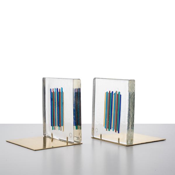 Venini - VENINI, COPPIA DI FERMALIBRI